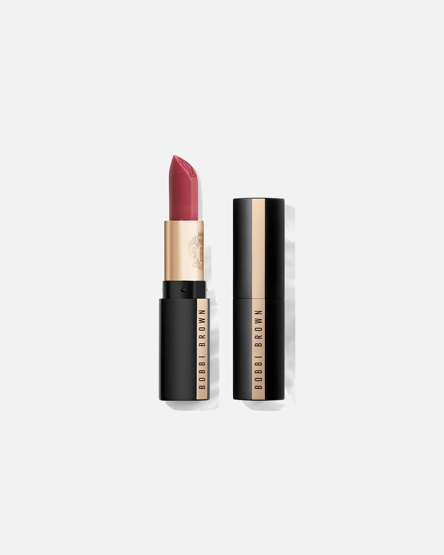 Pomadka do ust w sztyfcie dla Unisex Bobbi Brown Luxe Cashmere Matte Lipstick ROSY