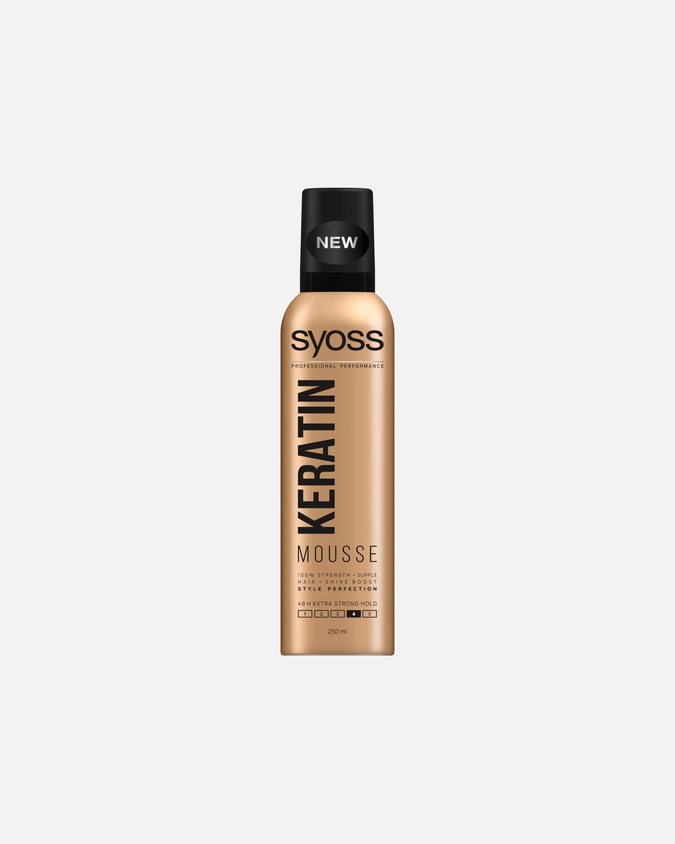 Spray do włosów dla Unisex syoss Keratyna pianka do włosów mocne utrwalenie 250 ml