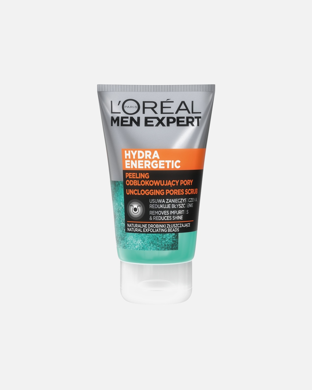 Peeling do twarzy dla Mężczyzna L´Oréal Men Expert Hydra Energetic peeling odblokowujący pory 100 ml