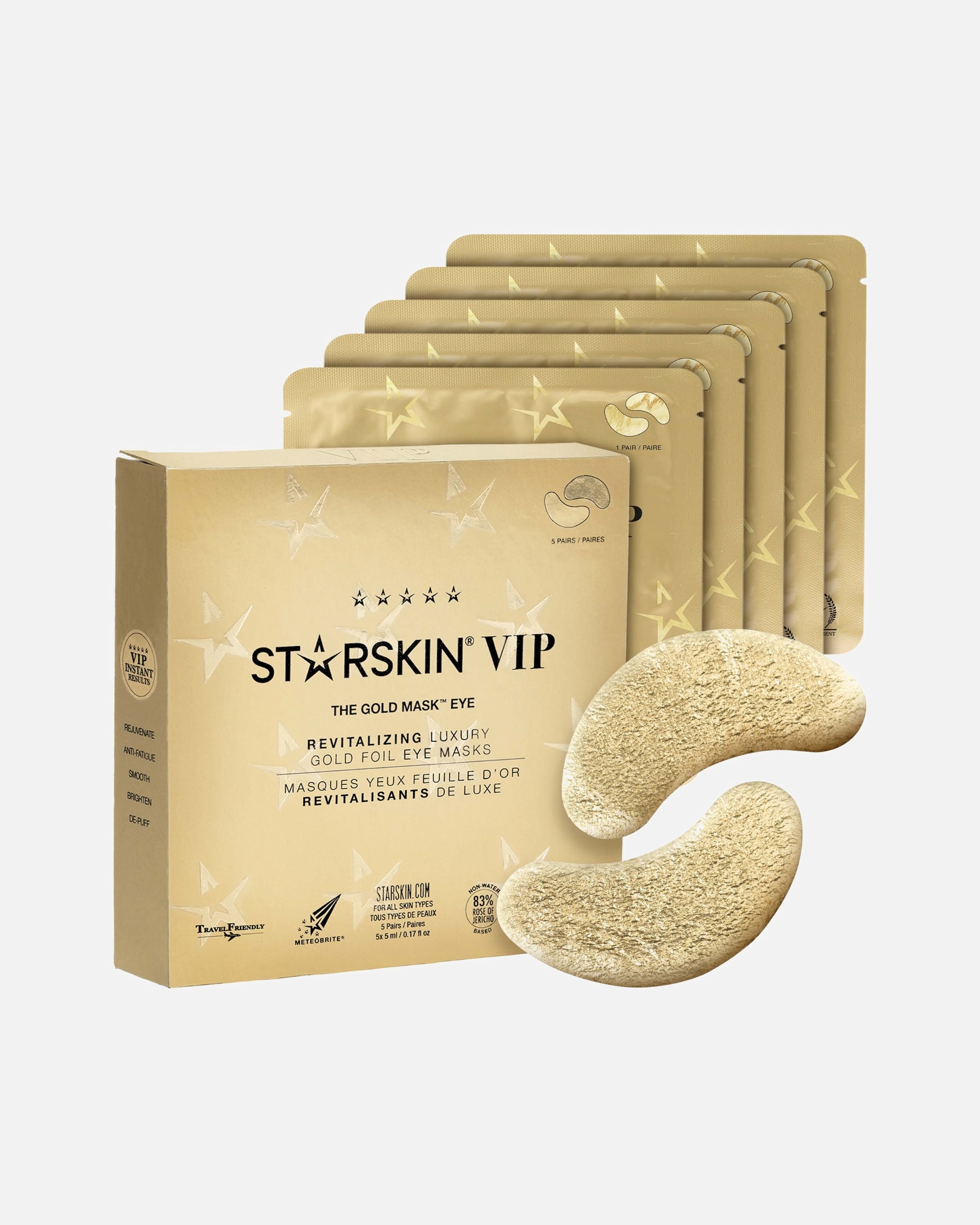 Płatki pod oczy dla Unisex STARSKIN ® VIP THE GOLD MASK™ Eye Single 25 ml (5 x 5 ml)
