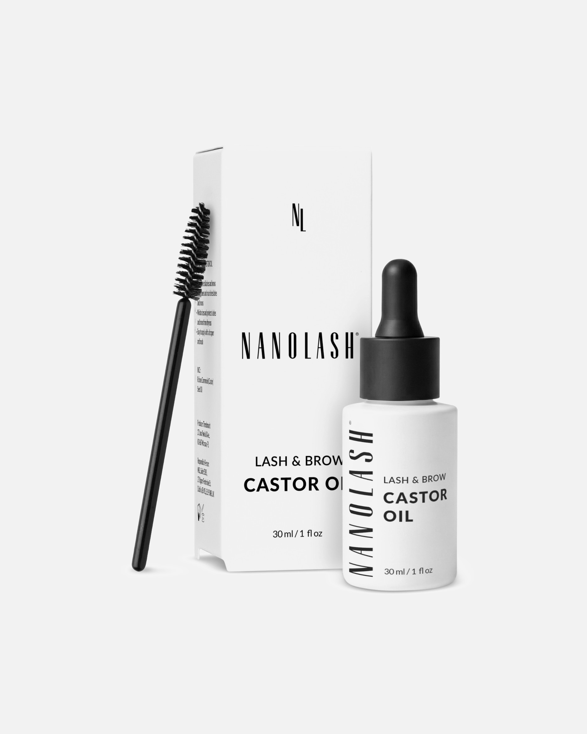 Olejek do twarzy dla Unisex Nanolash Lash & Brow Castor Oil 30 ml