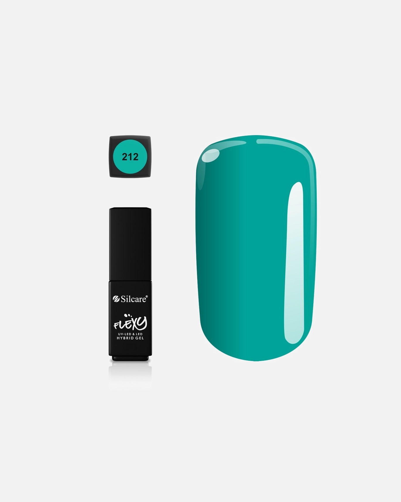 Żel do paznokci dla Unisex Silcare Flexy Hybrid Gel *212