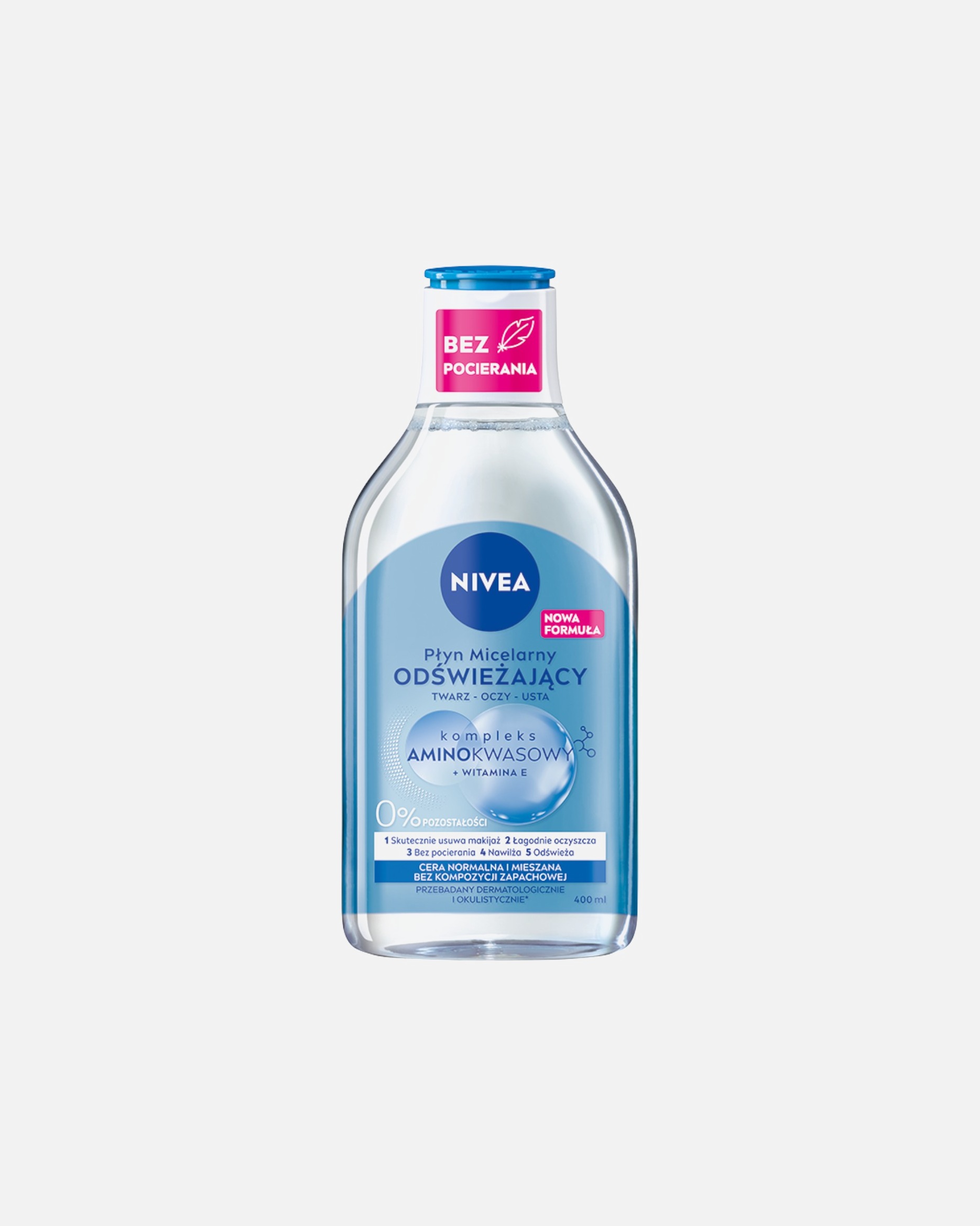 Płyn do demakijażu dla Unisex NIVEA Pielęnujący płyn micelarny do cery normalnej i mieszanej 400 ml