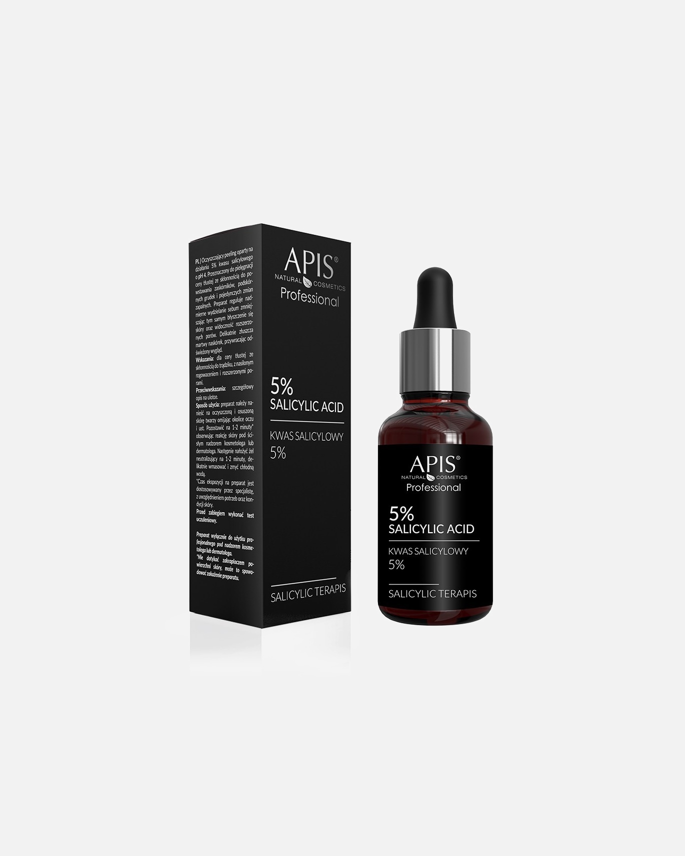 Serum w ampułkach dla Unisex Apis KWAS SALICYLOWY 5% 30ml 30 ml