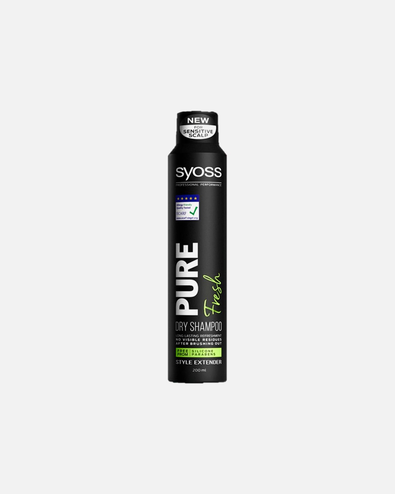 Szampon do włosów dla Unisex syoss Pure Fresh suchy szampon do włosów bez silikonów i parabenów 200 ml