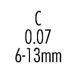 0.07 C 6-13mm