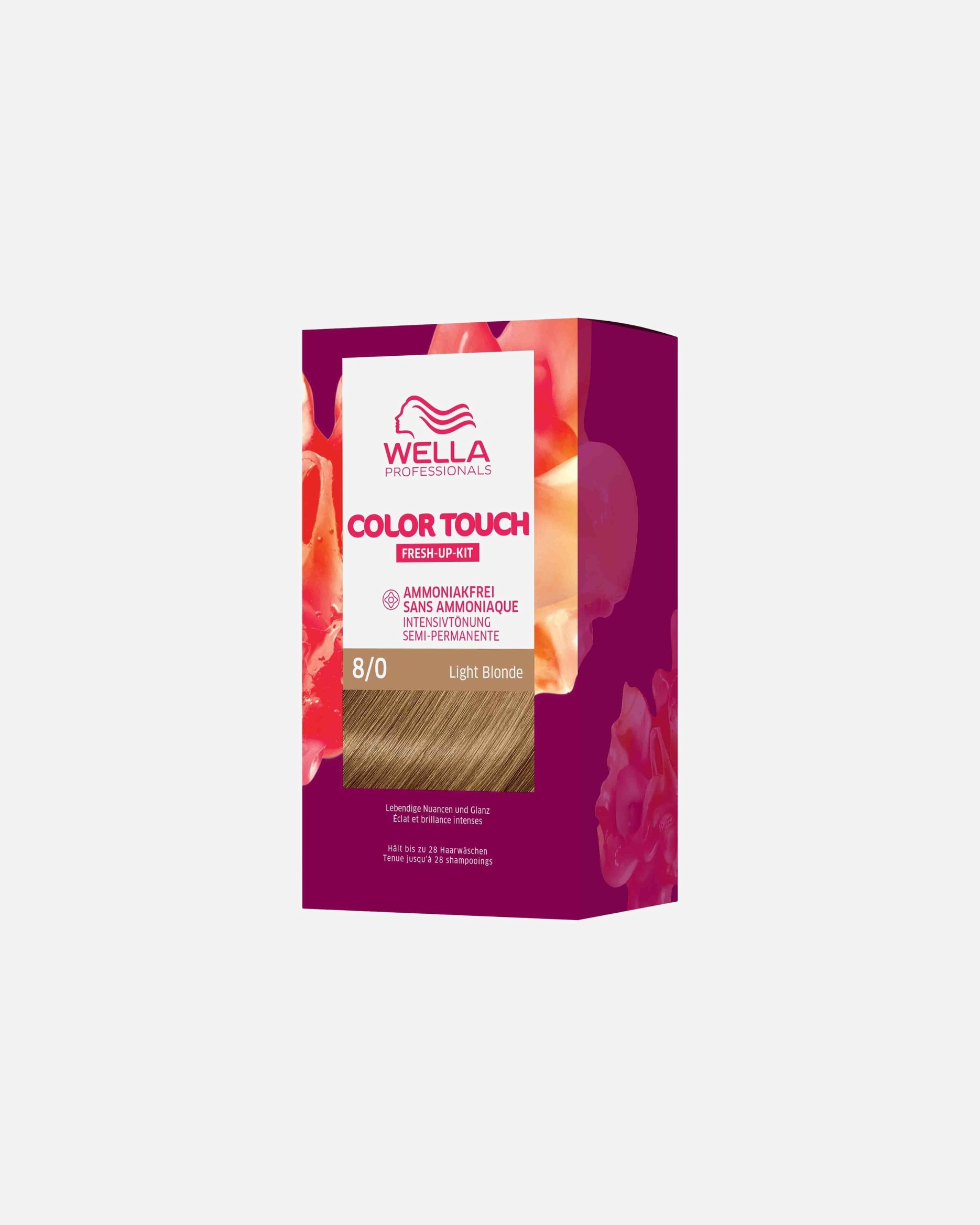 Farba do włosów dla Unisex Wella Color Touch Zestaw odświeżający No. 8/0 - Light Blonde