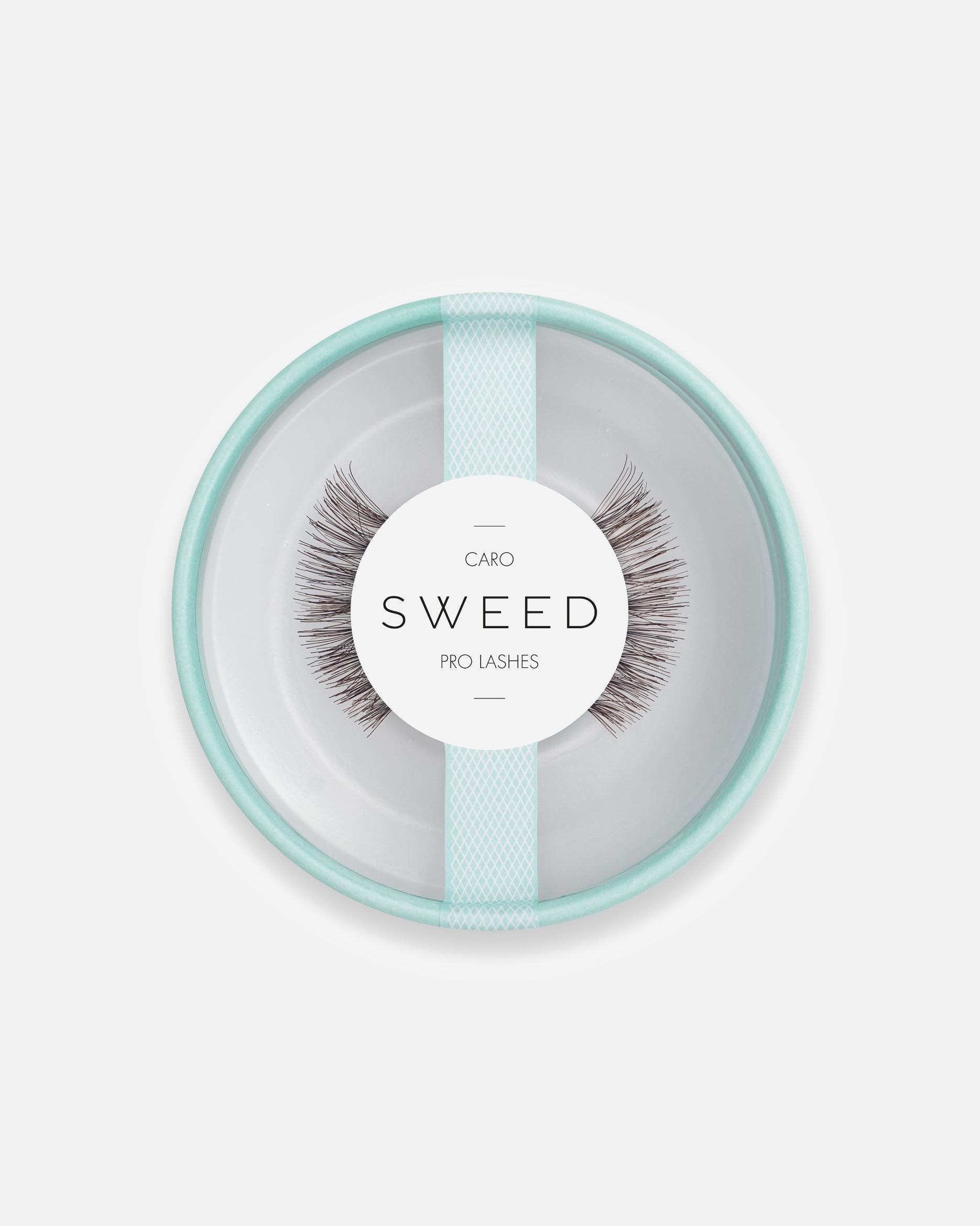 Sztuczne rzęsy dla Unisex Sweed Caro brązowy 2 Stk.