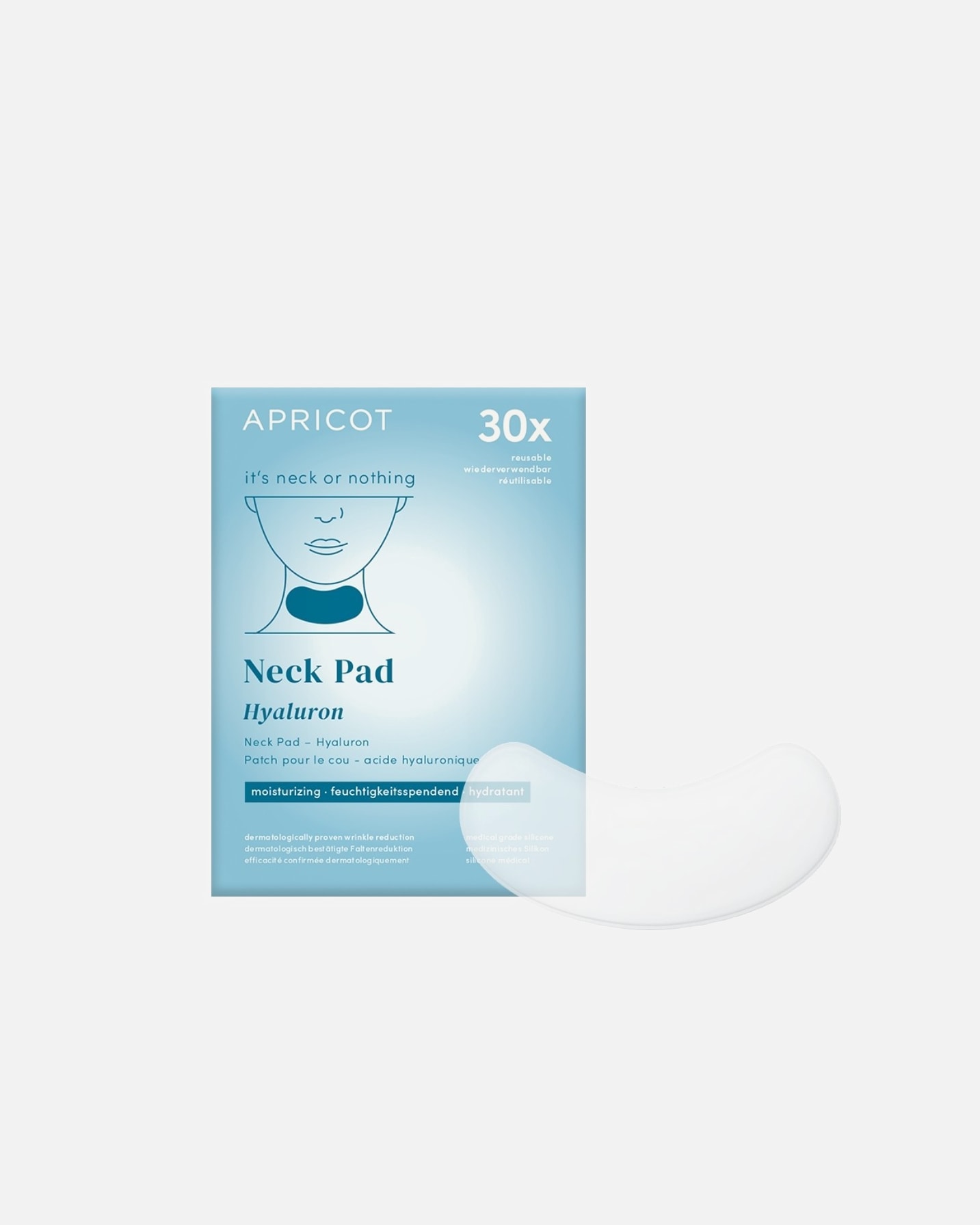 Maska anti-aging dla Unisex Apricot Neck Pad with Hyaluron 1 Stk.