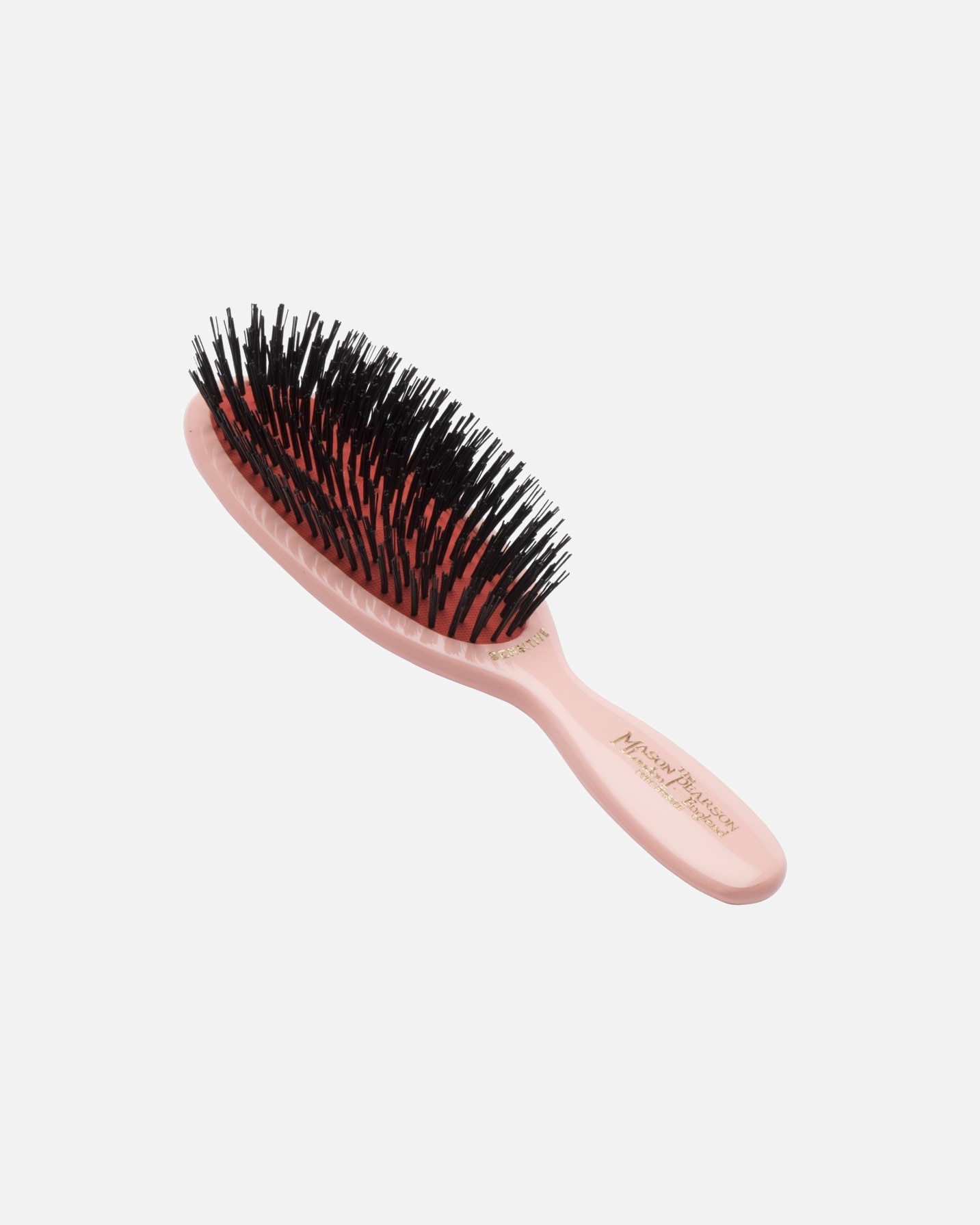 Szczotka dla Unisex MASON PEARSON Default Brand Line POCKET SENSITIVE SB4 Mała szczotka do włosów z włosiem naturalnym (delikatny włosie dzika) w kolorze różowym 1 szt.