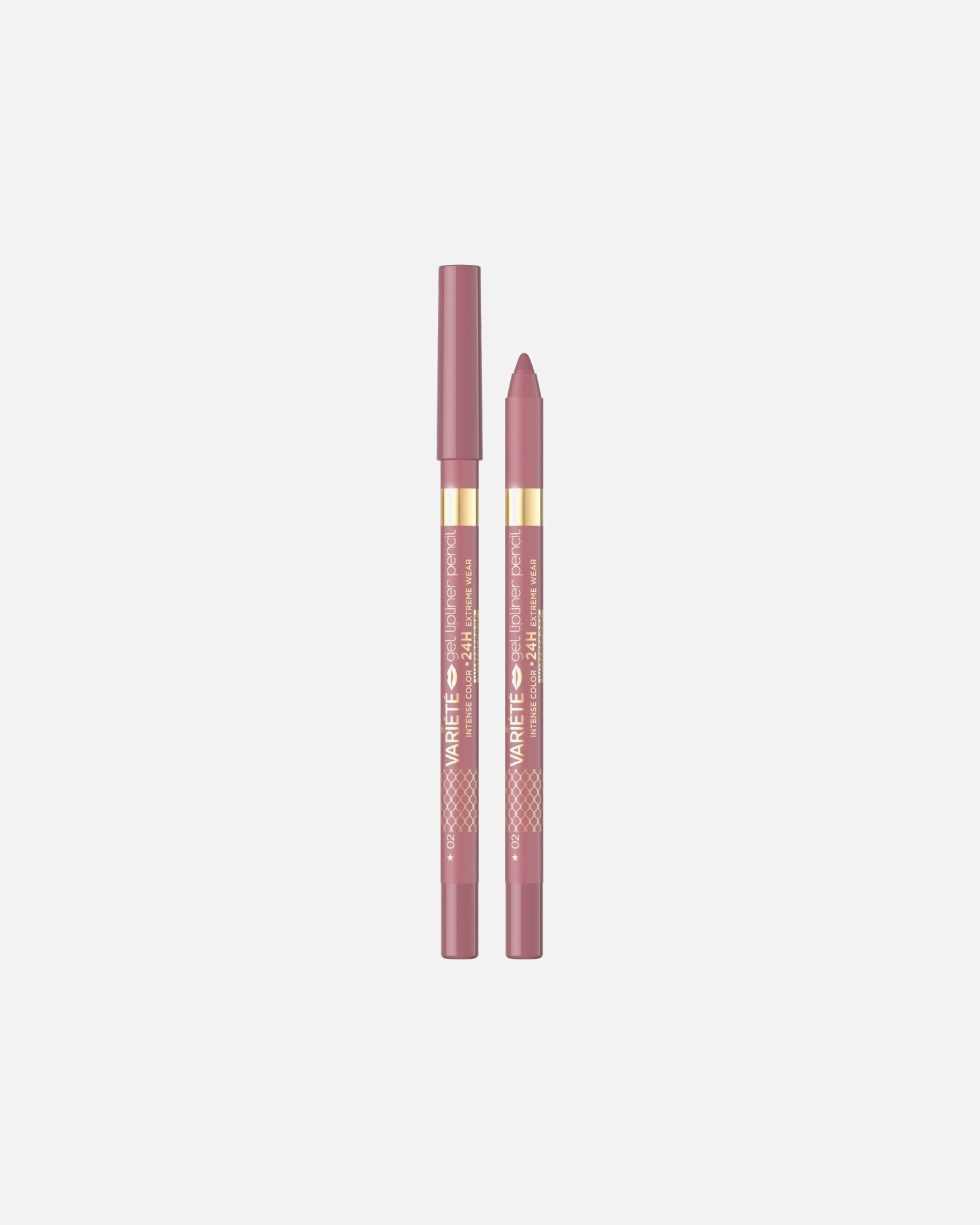 Konturówka do ust dla Unisex Eveline Cosmetics Variété Wodoodporna żelowa konturówka do ust NO 02 - PINKISH