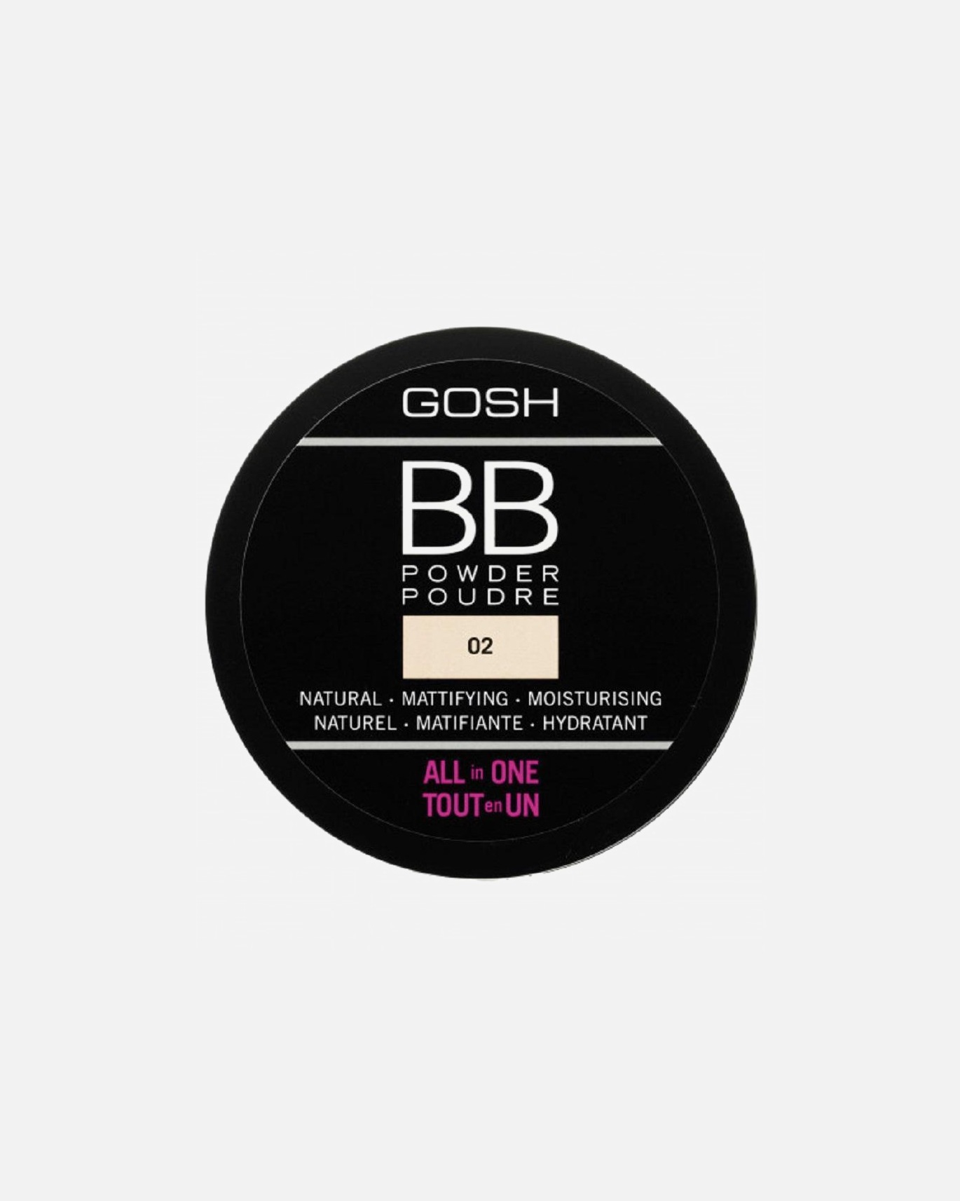Puder dla Unisex Gosh Copenhagen BB Powder puder prasowany do twarzy 02 Sand