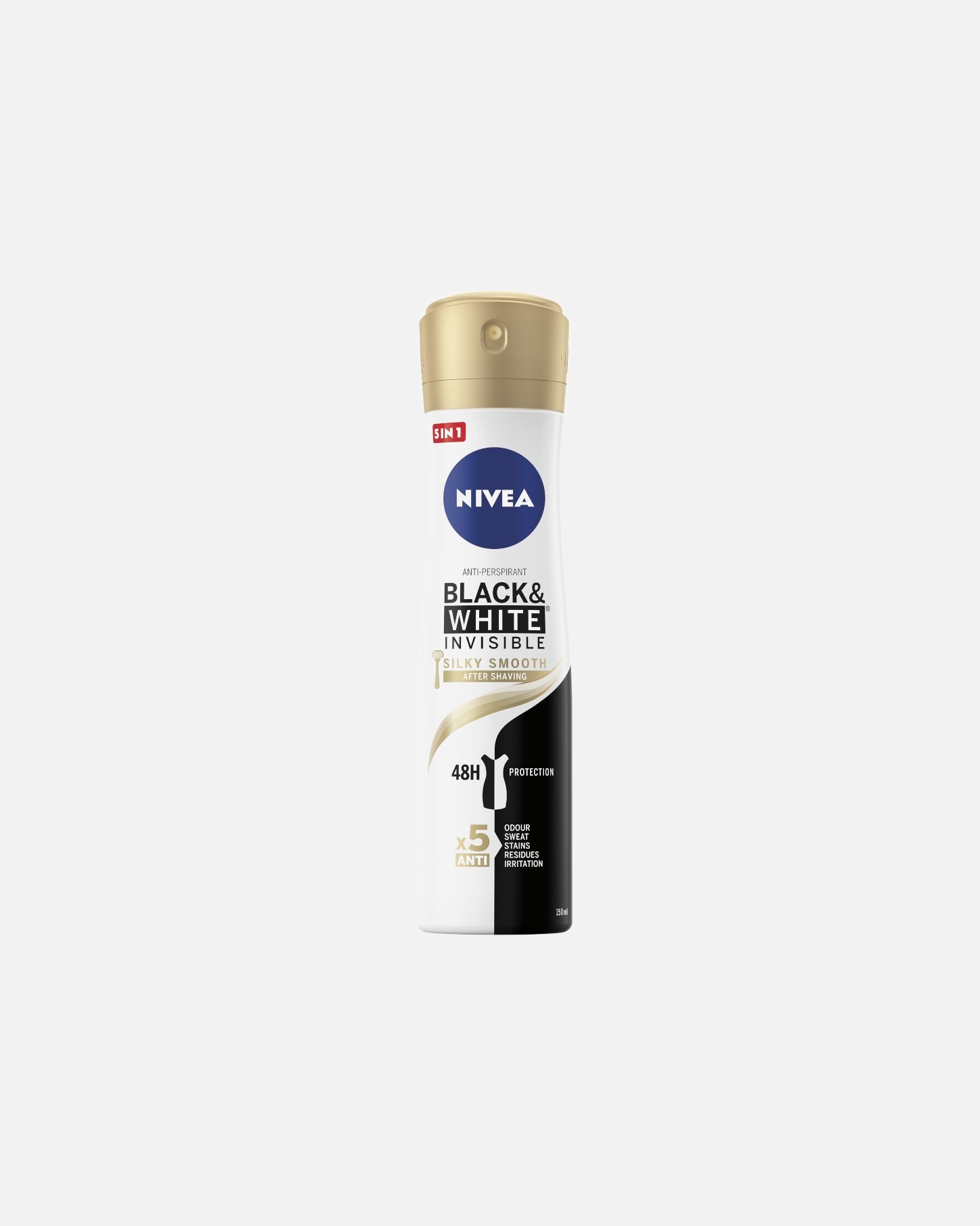 Antyprespirant dla Unisex NIVEA Black & white Silky Smooth Antyperspirant damski w spray'u 250 ml