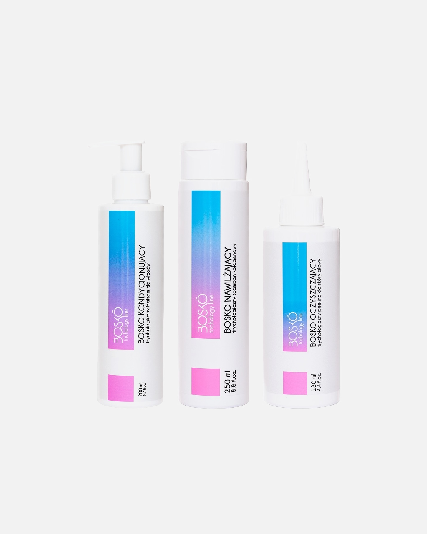 Zestaw do pielęgnacji włosów dla Unisex BOSKO COSMETICS Default Brand Line Zestaw trychologiczny - peeling, szampon, balsam 1 szt.
