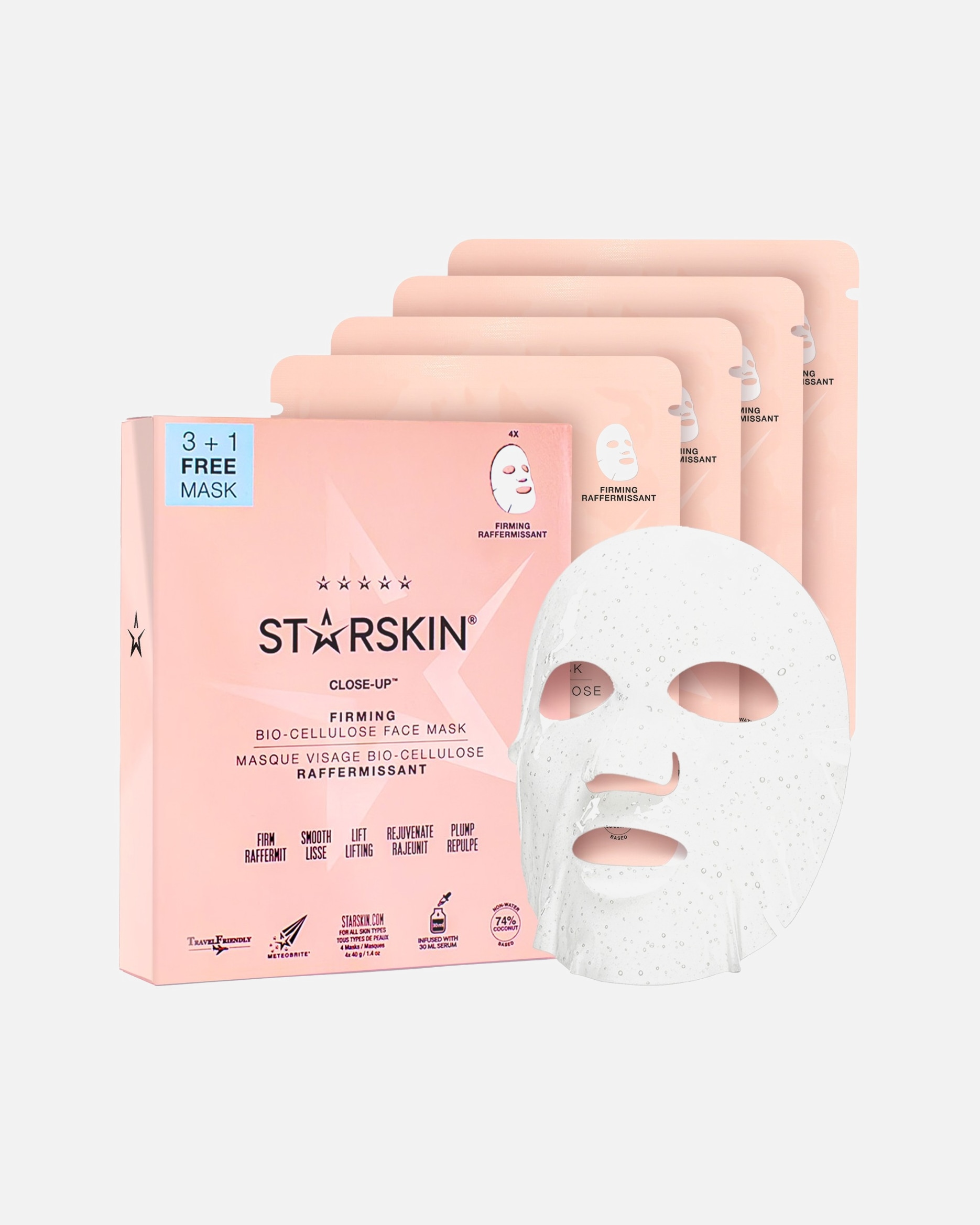 Maska w płachcie dla Unisex STARSKIN ® Close Up 3+1 1 szt.