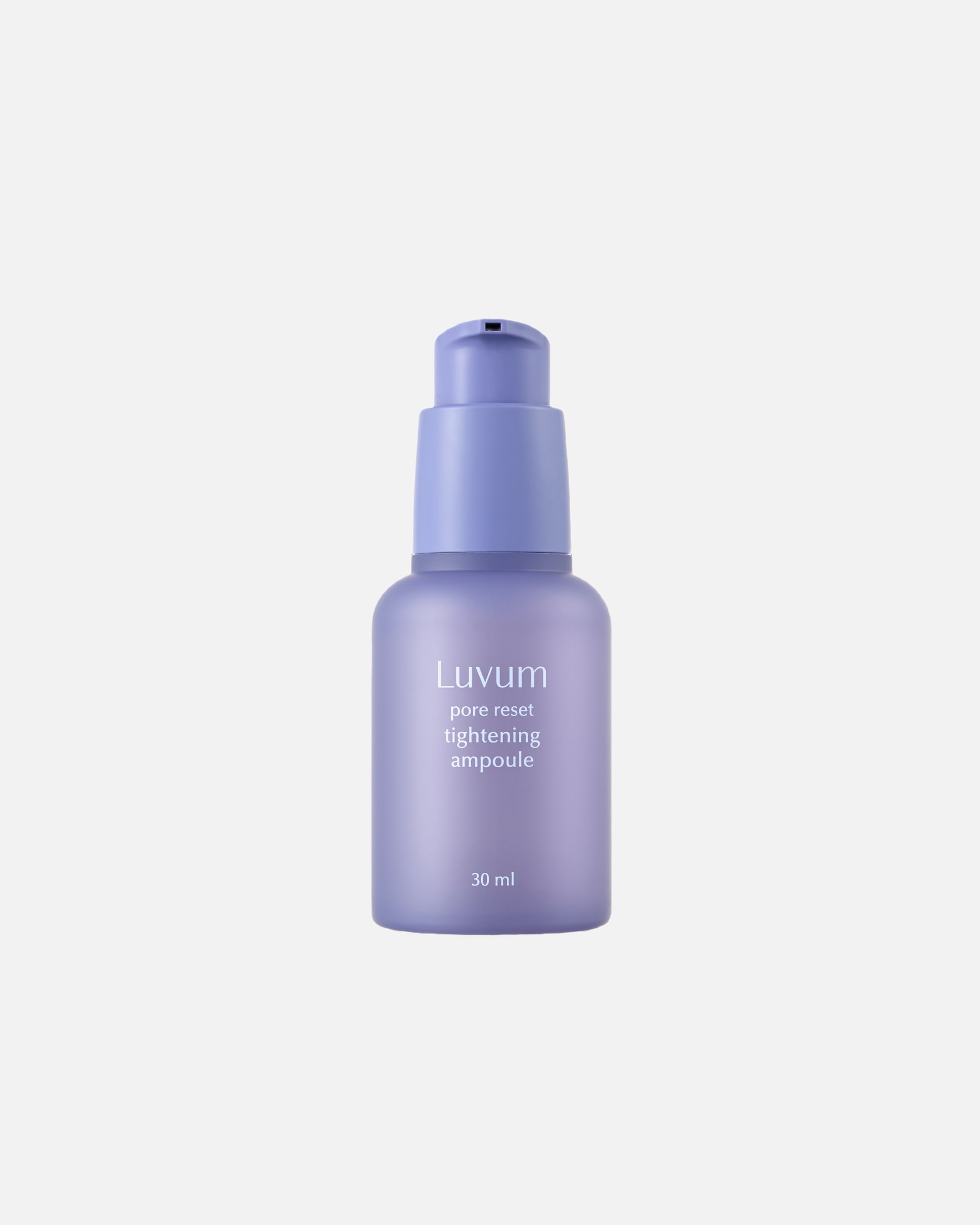 Serum w ampułkach dla Unisex Luvum PORE RESET TIGHTENING AMPOULE Serum zwężające pory i regulujące wydzielanie sebum 30 ml