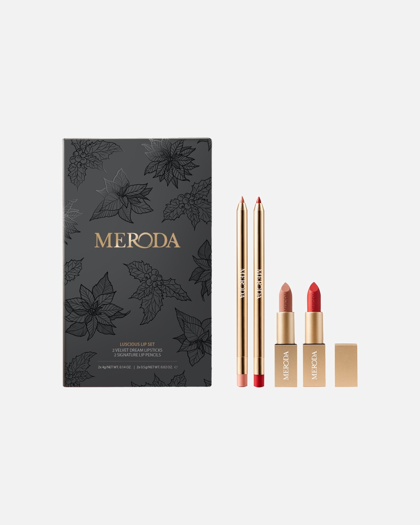 Zestaw do makijażu ust dla Unisex Meroda Luscious Lip Set - Limited Edition 1 szt.