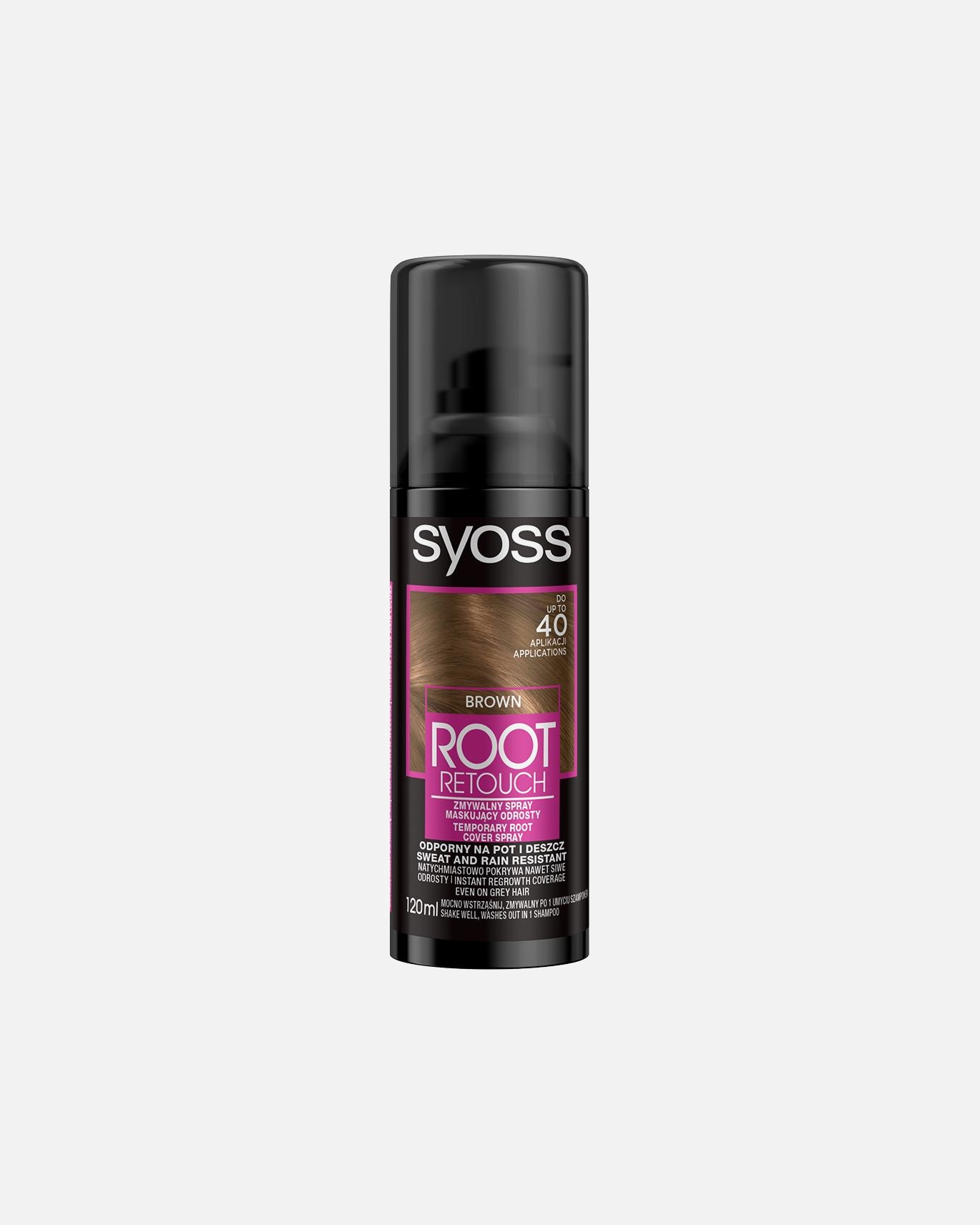 Farba do włosów dla Unisex syoss Root Retoucher Spray maskujący odrosty BROWN