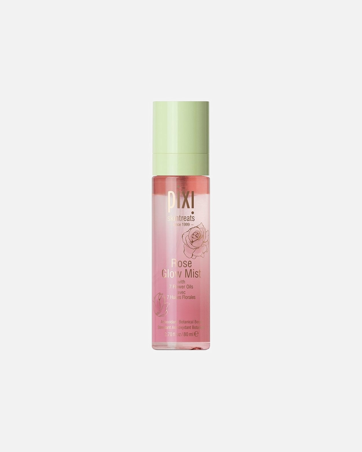 Spray do twarzy dla Unisex Pixi Rose Glow Mist 80 ml