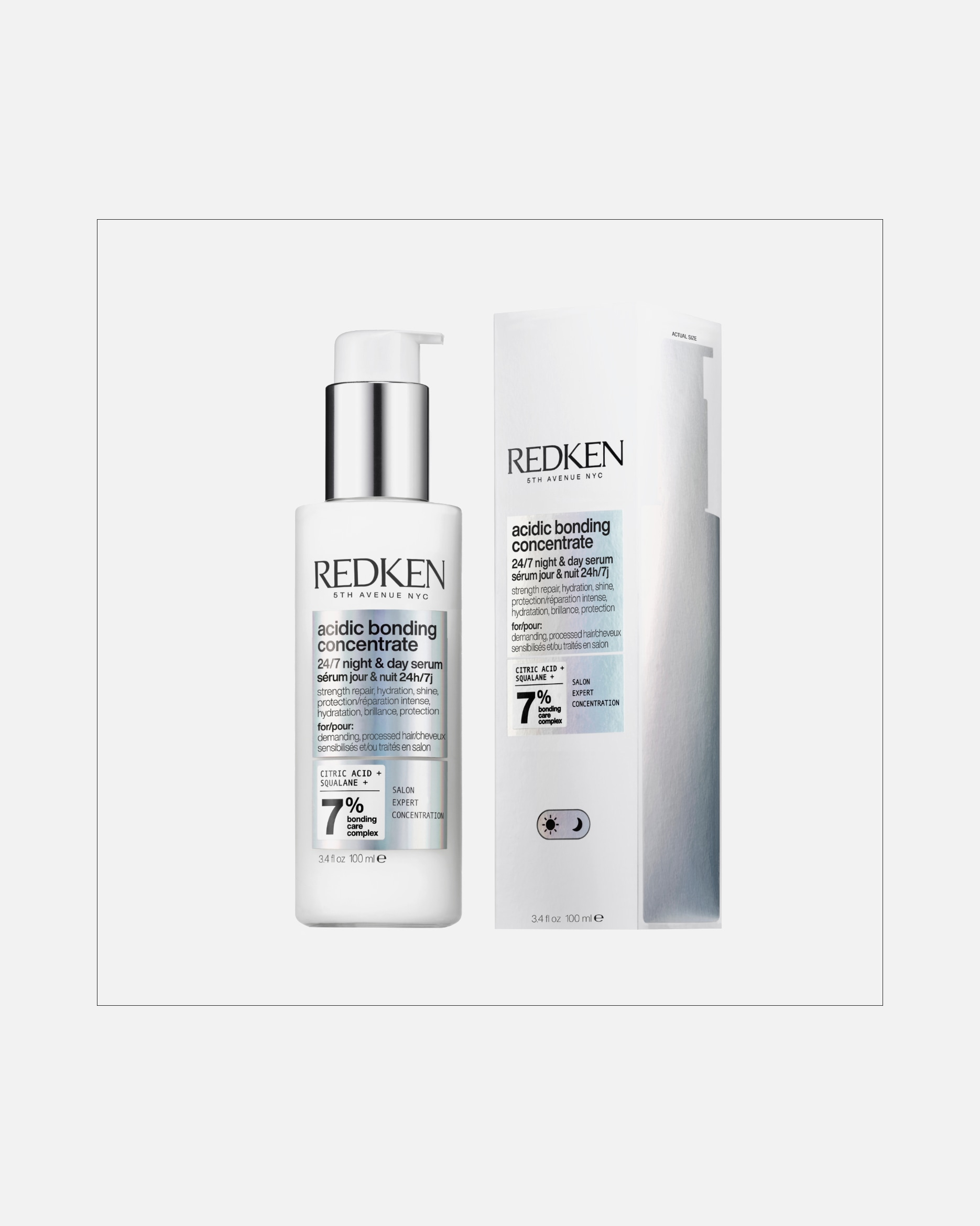 Serum do włosów dla Unisex Redken Acidic ACIDIC BONDING CONCENTRATE ODBUDOWUJĄCE SERUM DO WŁOSÓW NA DZIEŃ I NA NOC 100 ml