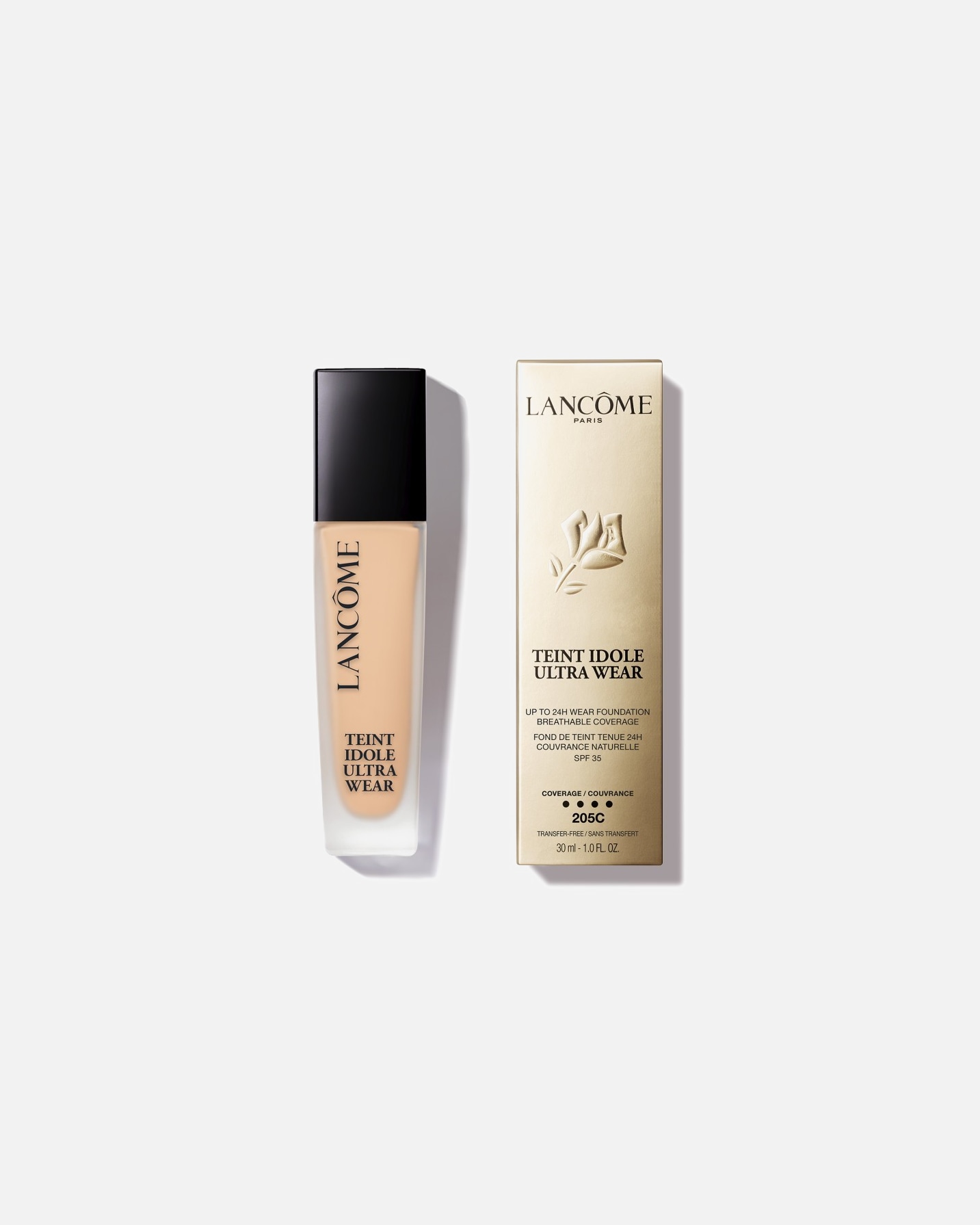 Podkład dla Unisex Lancôme Teint Idole Ultra Wear 24H LONGWEAR FOUNDATION 205C (previously 011N)