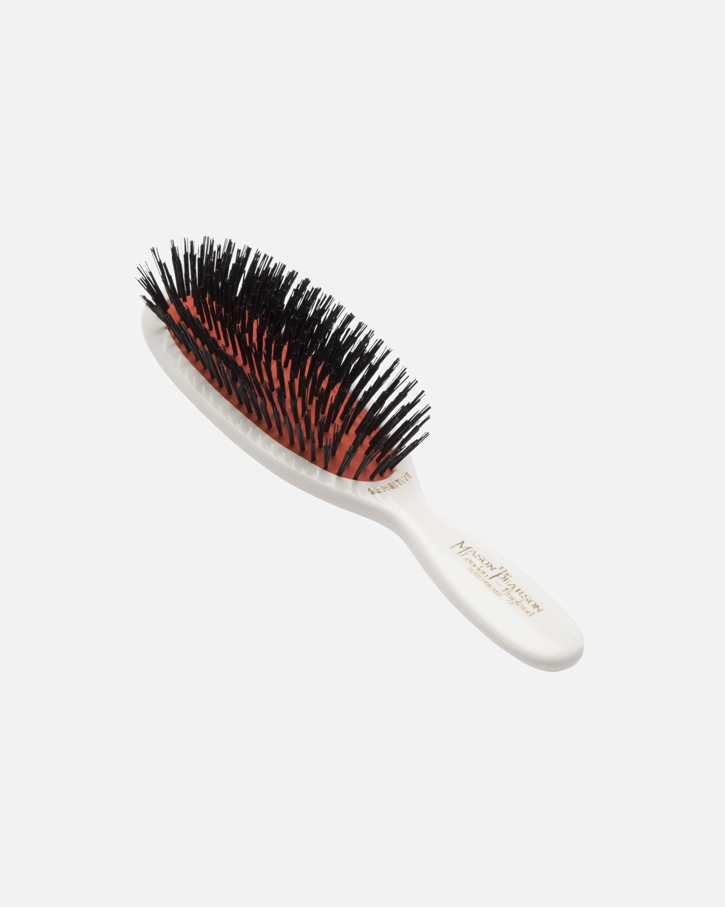 Szczotka dla Unisex MASON PEARSON Default Brand Line POCKET SENSITIVE SB4 Mała szczotka do włosów z włosiem naturalnym (delikatny włosie dzika) w kolorze kości słoniowej 1 szt.