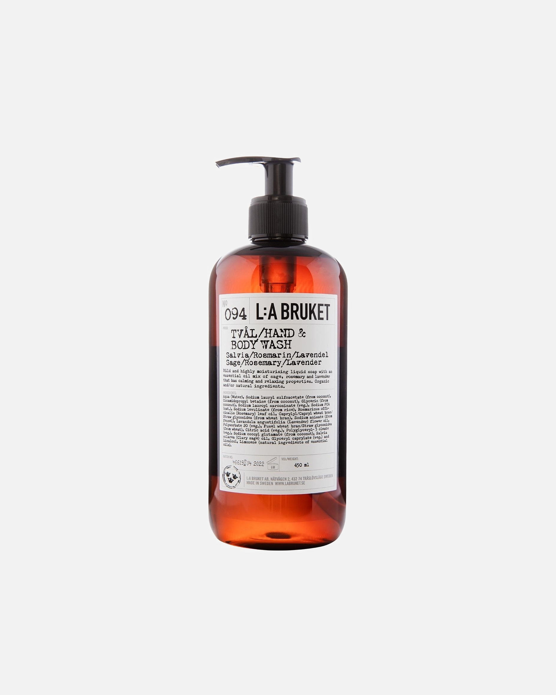 Mydło do ciała dla Unisex L:A BRUKET No. 094 Liquid Soap 450 ml