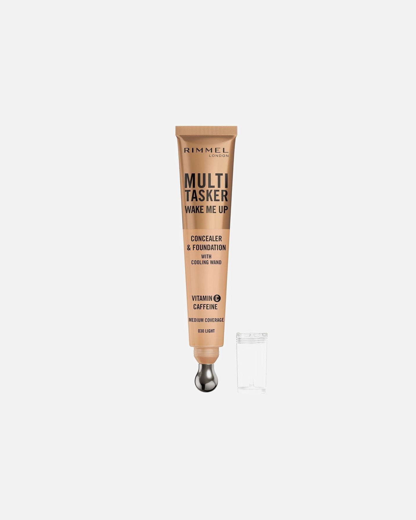 Korektor dla Unisex Rimmel London Rimmel Multi-Tasker Wake Me Up rozświetlający korektor z masującym aplikatorem, witaminą C i niacynamidem, 045 Classic Ivory25, 20 ml 20 ml