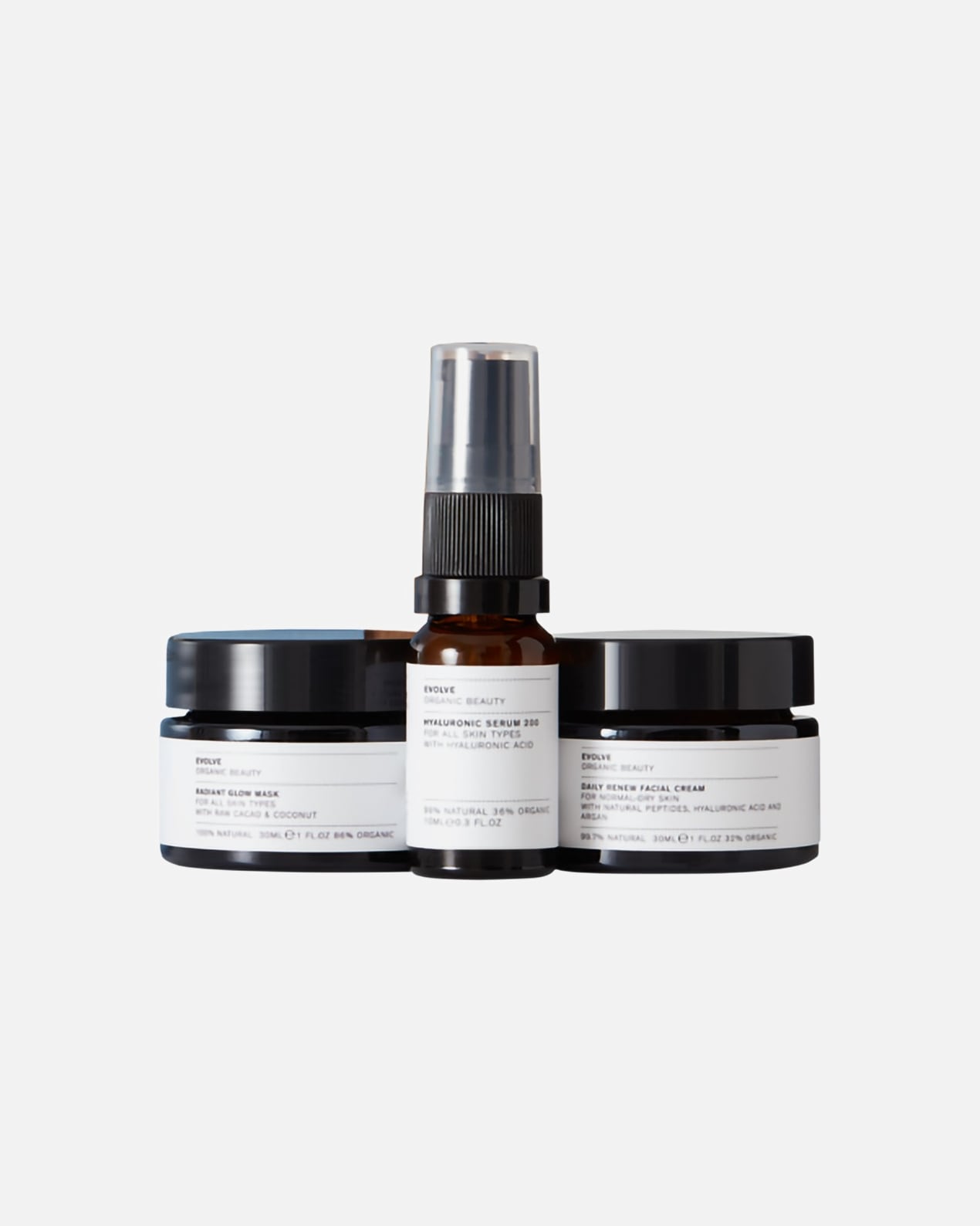 Zestaw do pielęgnacji twarzy dla Unisex Evolve Organic Beauty Bestsellery Discovery Skin Care 1 szt.