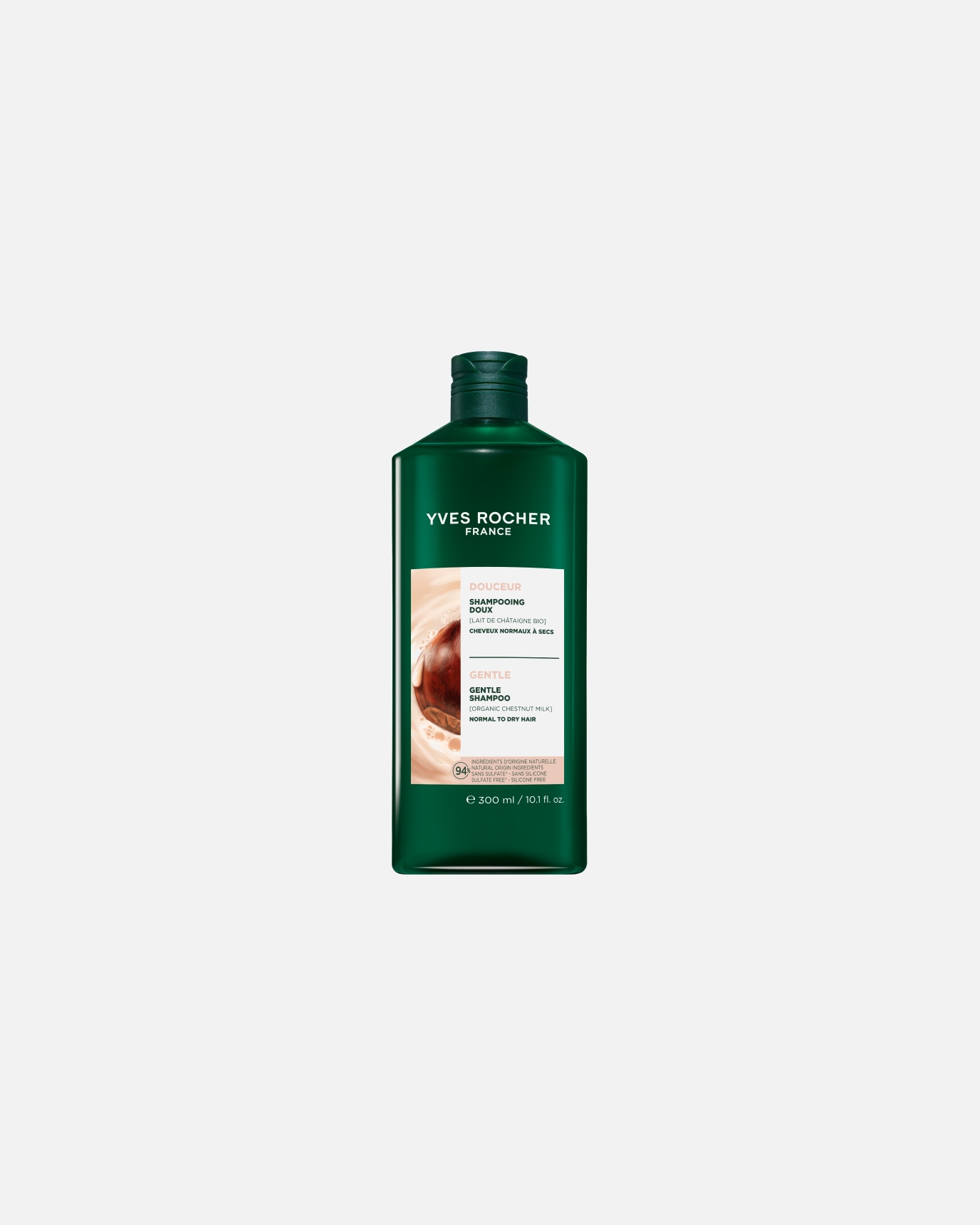 Szampon do włosów dla Unisex Yves Rocher Delikatny szampon z mlekiem kasztanowym 300 ml