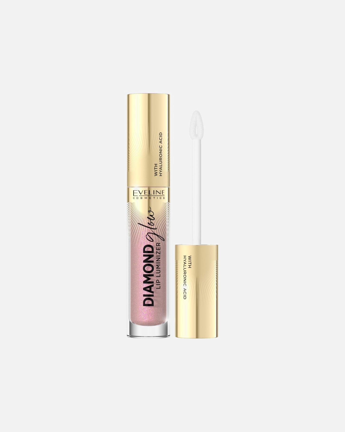Błyszczyk do ust dla Unisex Eveline Cosmetics Diamond Glow Lip Luminizer Błyszczyk z kwasem hialuronowym 08