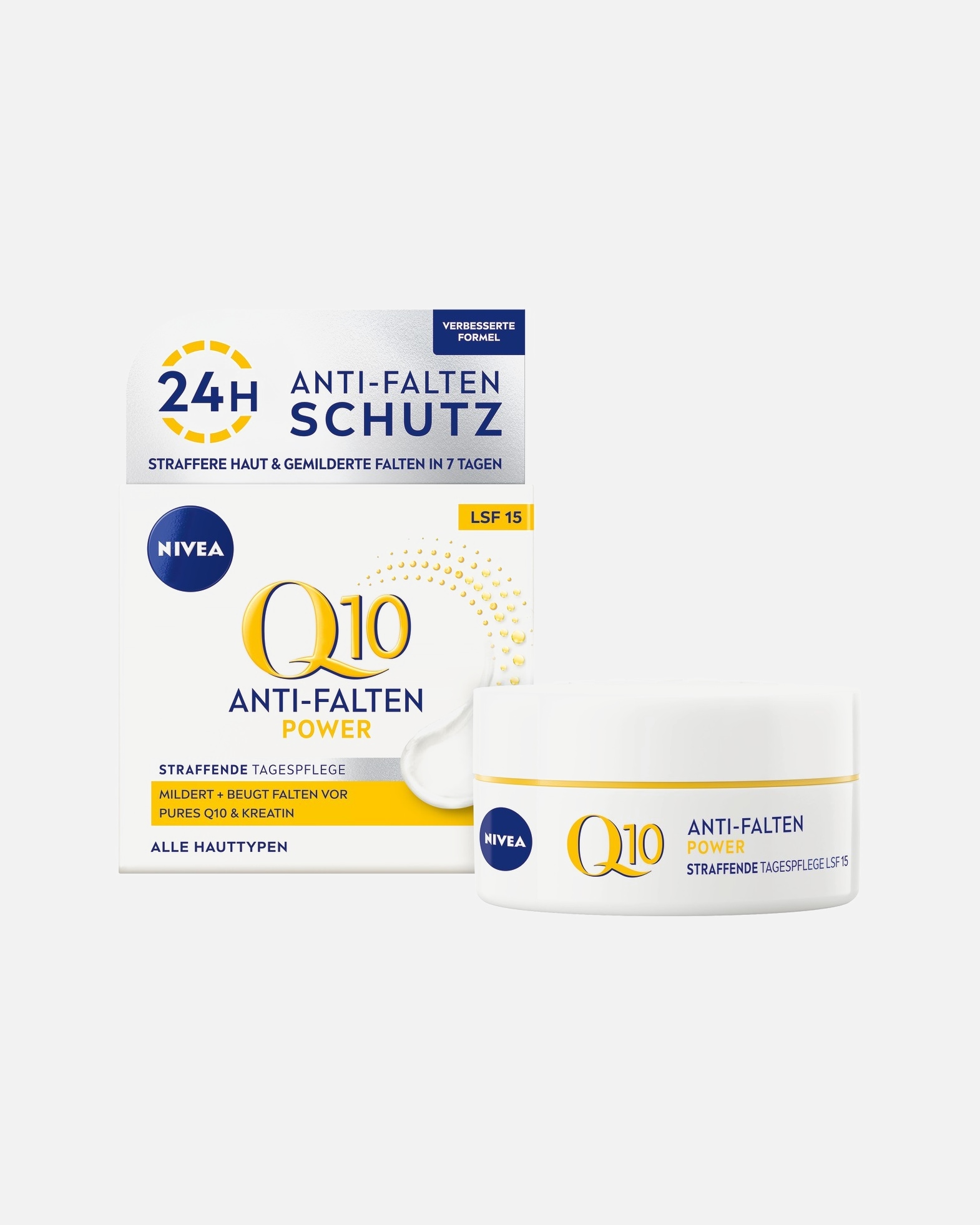 Krem do twarzy dla Kobieta NIVEA Q10 Q10 Plus krem przeciwzmarszczkowy na dzień SPF 15 50 ml