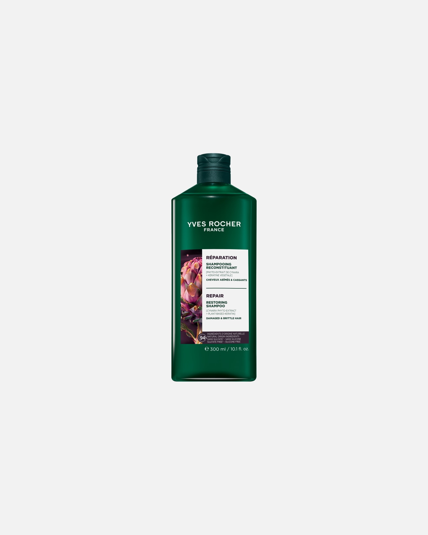 Szampon do włosów dla Unisex Yves Rocher Szampon regenerujący z karczochem bio 300 ml