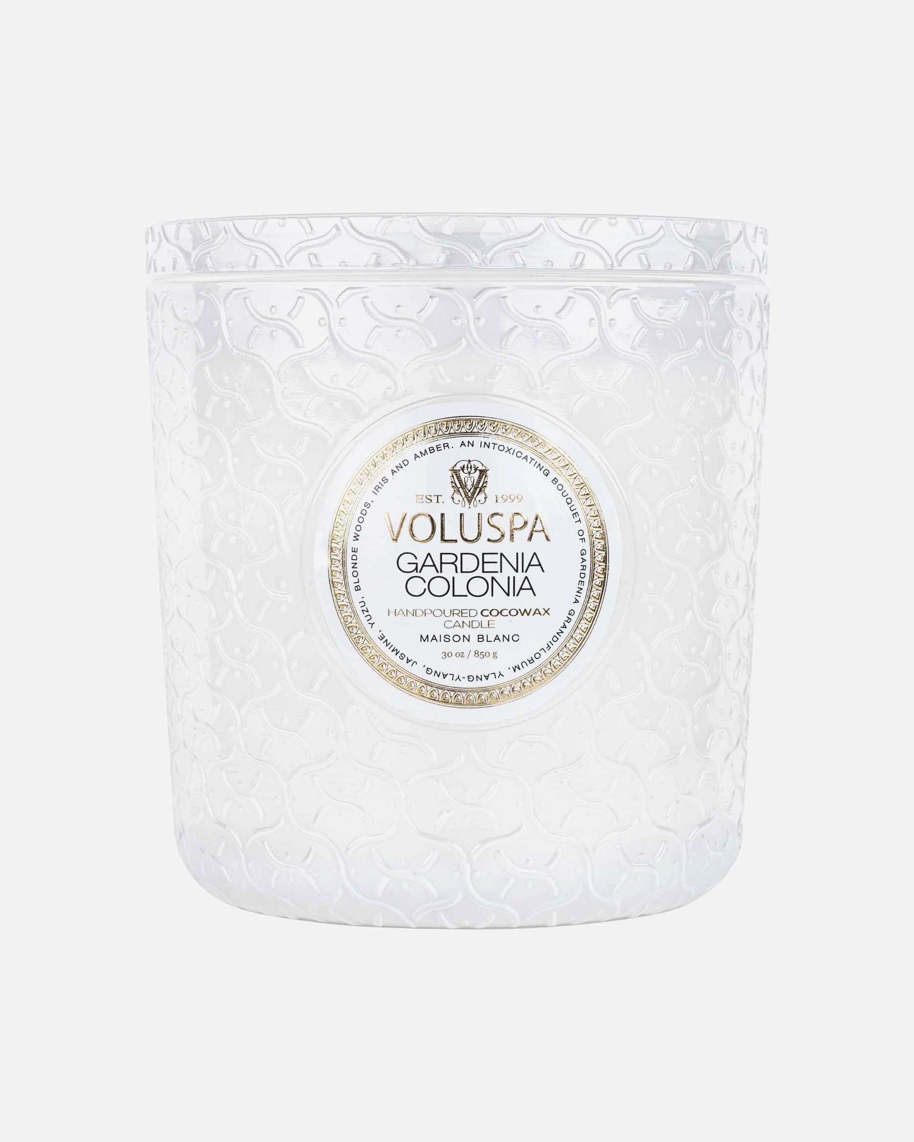 Świeca dla Unisex VOLUSPA Maison Blanc Luxe Candle Gardenia Colonia