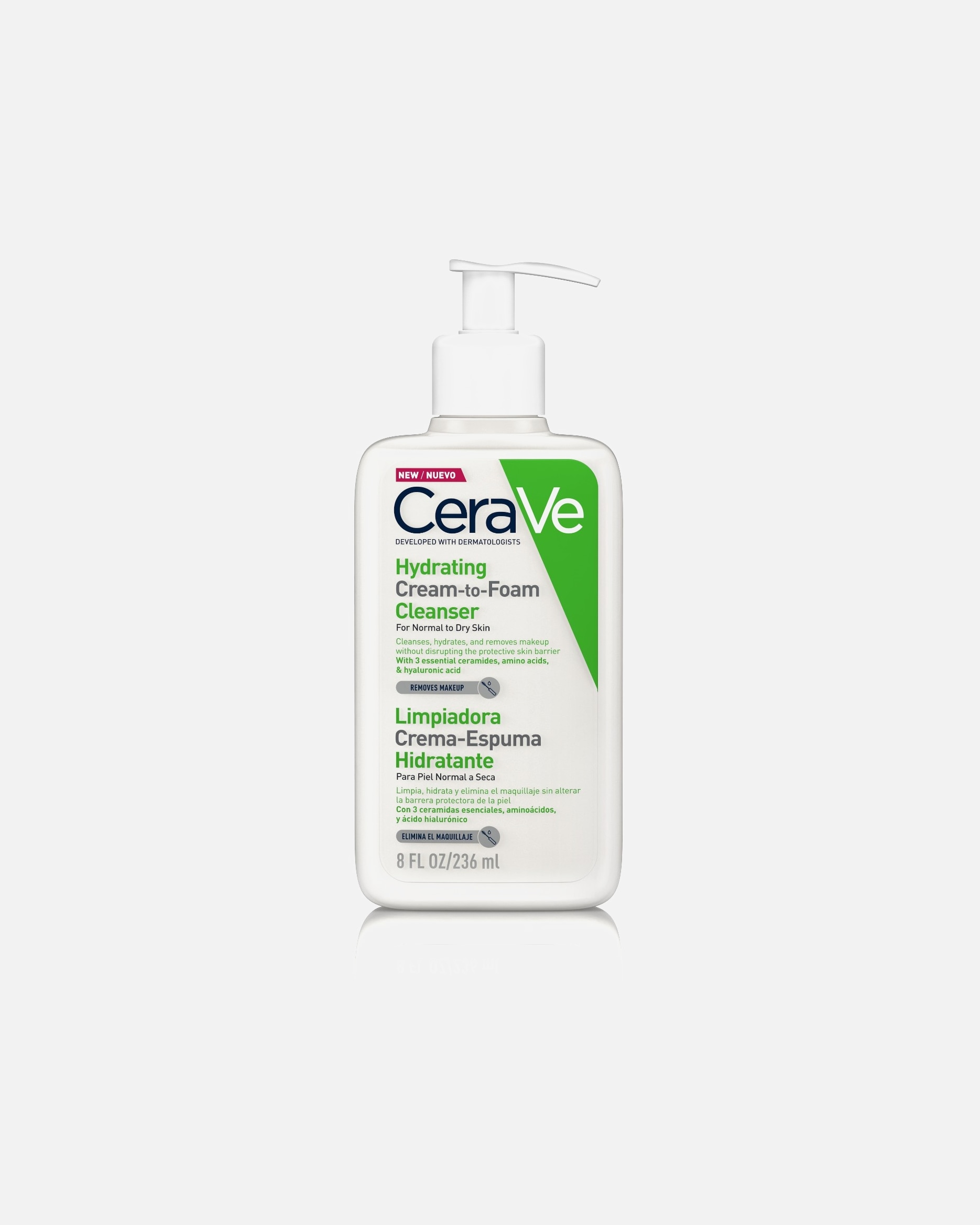 Pianka do mycia twarzy dla Unisex CeraVe Cream To Foam Cleanser 236 ml