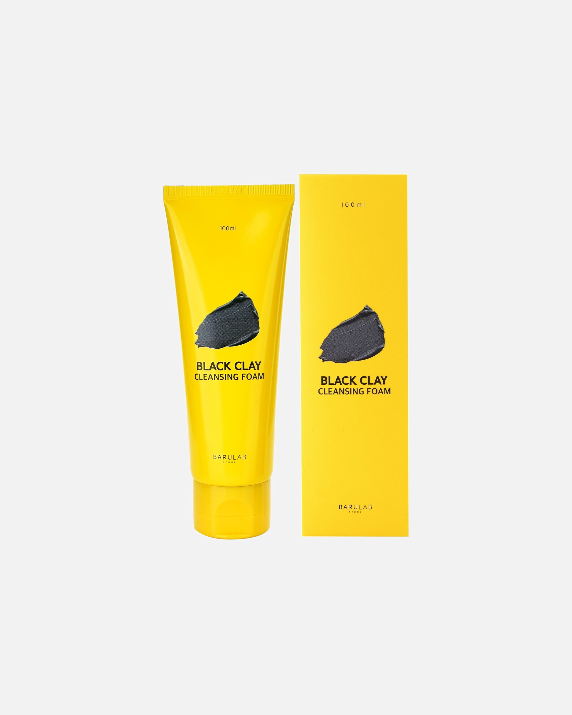 Pianka do mycia twarzy dla Unisex BARULAB Default Brand Line pianka oczyszczająca z czarną glinką 100 ml