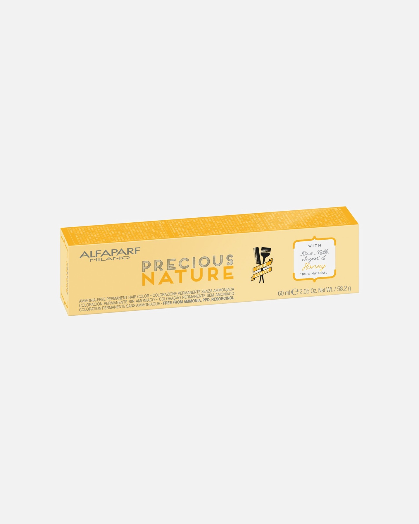Farba do włosów dla Unisex ALFAPARF MILANO Precious Nature Kolor włosów odcienie blond 7.13 - MITTELBLOND GOLD