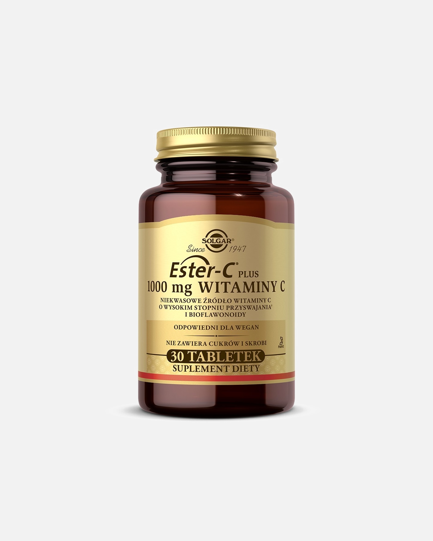 Suplement diety dla Unisex Solgar Odporność Ester-C plus 1000 mg witaminy C 30 tabletek