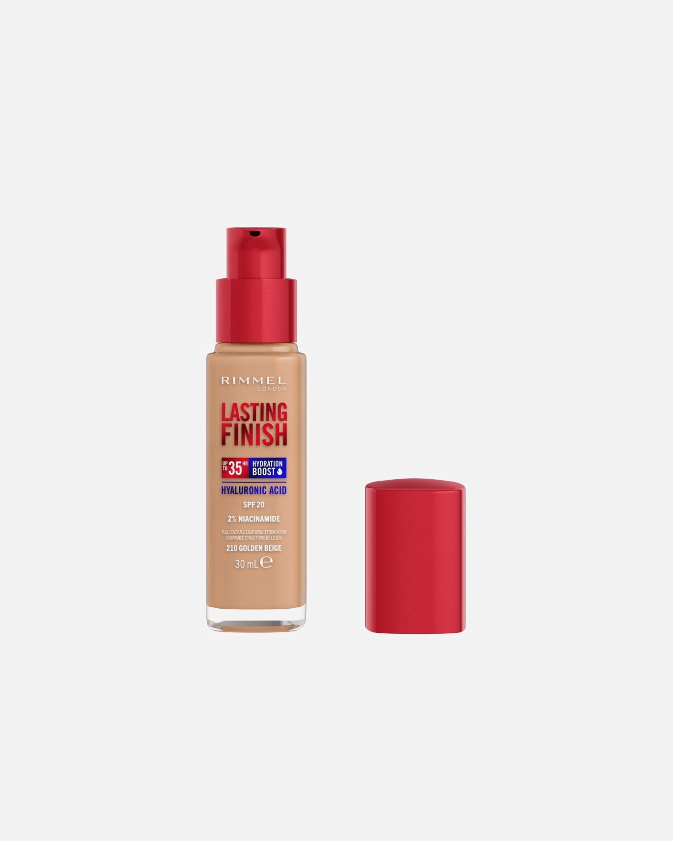 Podkład dla Unisex Rimmel London Rimmel Lasting Finish 35h silnie nawilżający i długotrwale kryjący podkład do twarzy z filtrem SPF20 nr 050 Fair Porcelain 30 ml