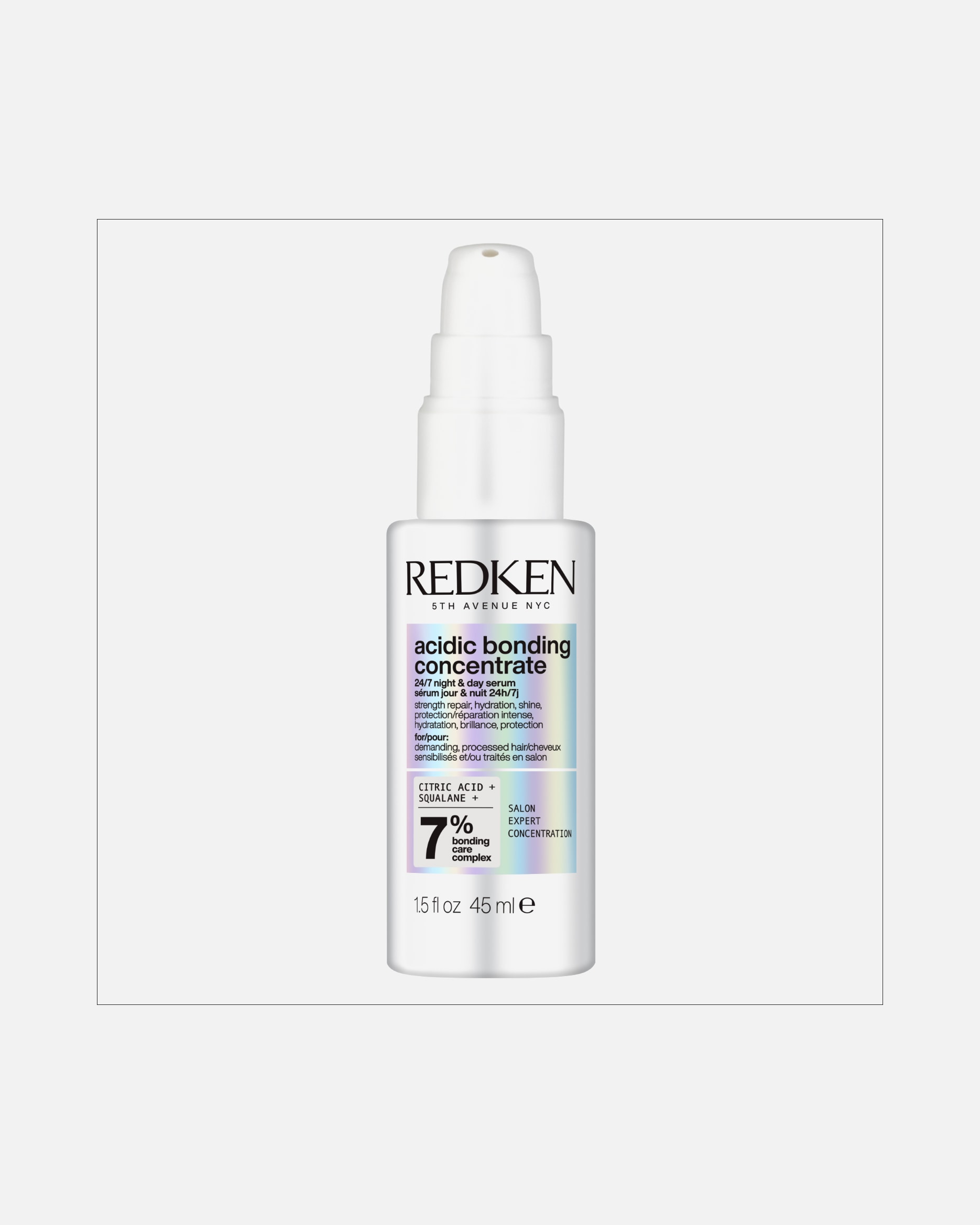 Serum do włosów dla Unisex Redken Acidic ACIDIC BONDING CONCENTRATE ODBUDOWUJĄCE SERUM DO WŁOSÓW NA DZIEŃ I NA NOC 45 ml
