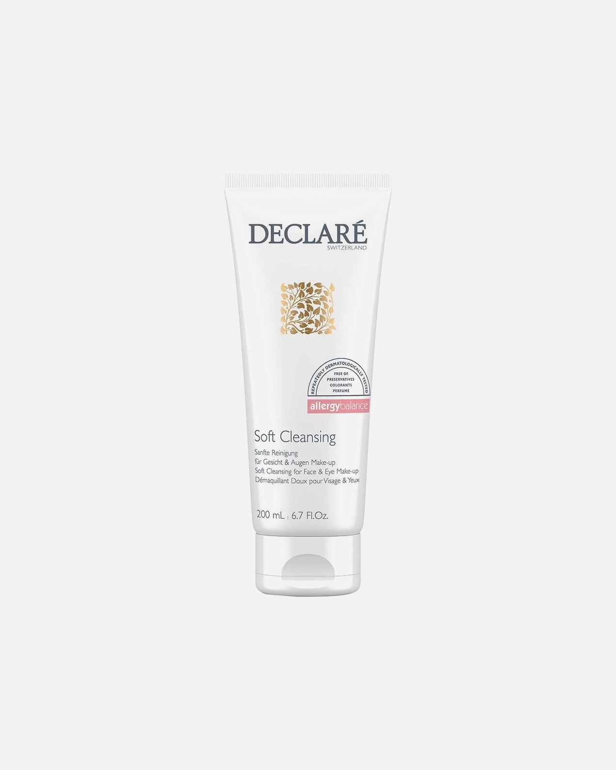 Mleczko oczyszczające dla Unisex Declaré Allergy Balance Soft Cleansing demakijaż oczu i delikatne oczyszczanie twarzy 200 ml