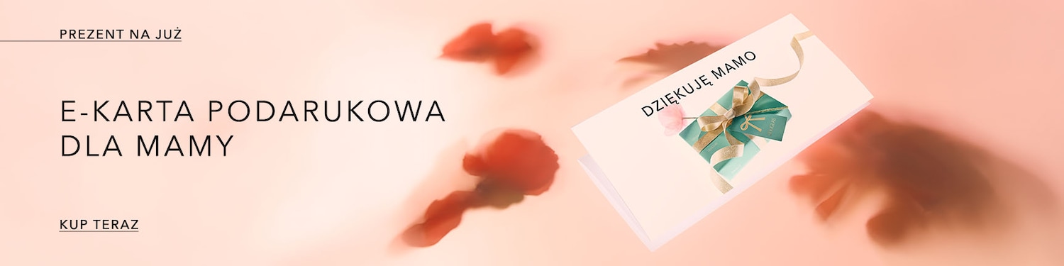 Nie masz jeszcze prezentu dla Mamy? Postaw na e-kartę podarunkową Douglas. Wybierz wzór, kwotę i dodaj wiadomość z życzeniami.
