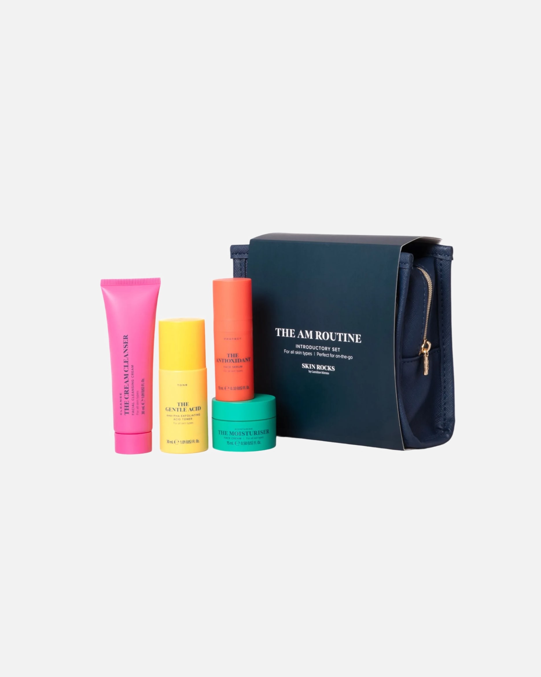 Zestaw do pielęgnacji twarzy dla Unisex Skin Rocks Default Brand Line The AM Set 1 szt.