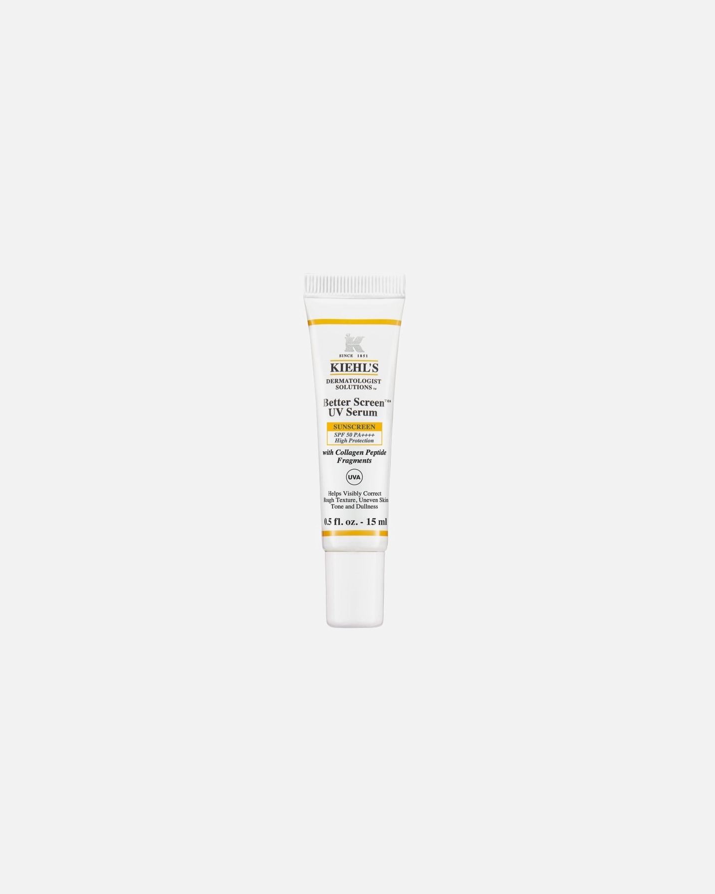 Krem do opalania dla Kobieta Kiehl`s Better Screen™ UV Serum SPF 50+ – serum do twarzy SPF 50+, bardzo wysoka ochrona 15 ml