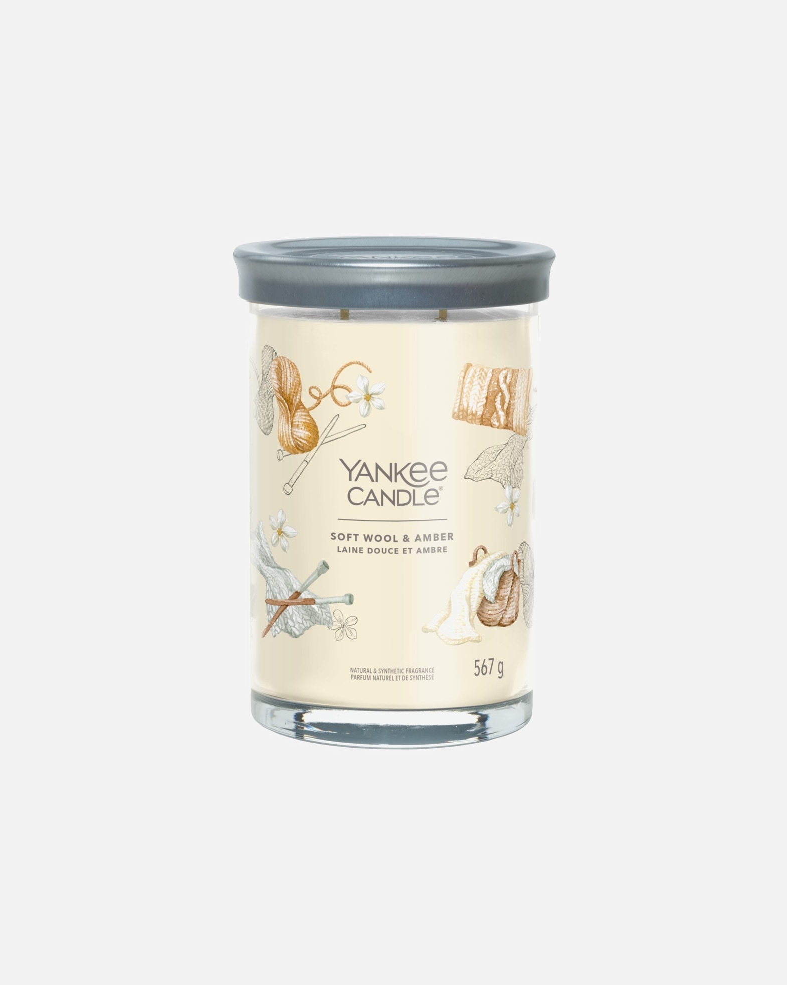 Świeca dla Unisex YANKEE CANDLE SOFT WOOL & AMBER 567 g