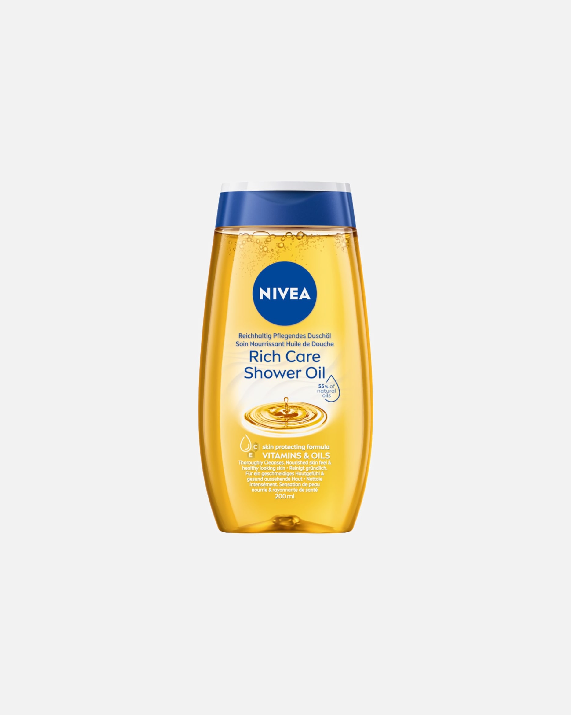 Olejek do kąpieli dla Unisex NIVEA Olejek pod prysznic Natural Oil 200 ml