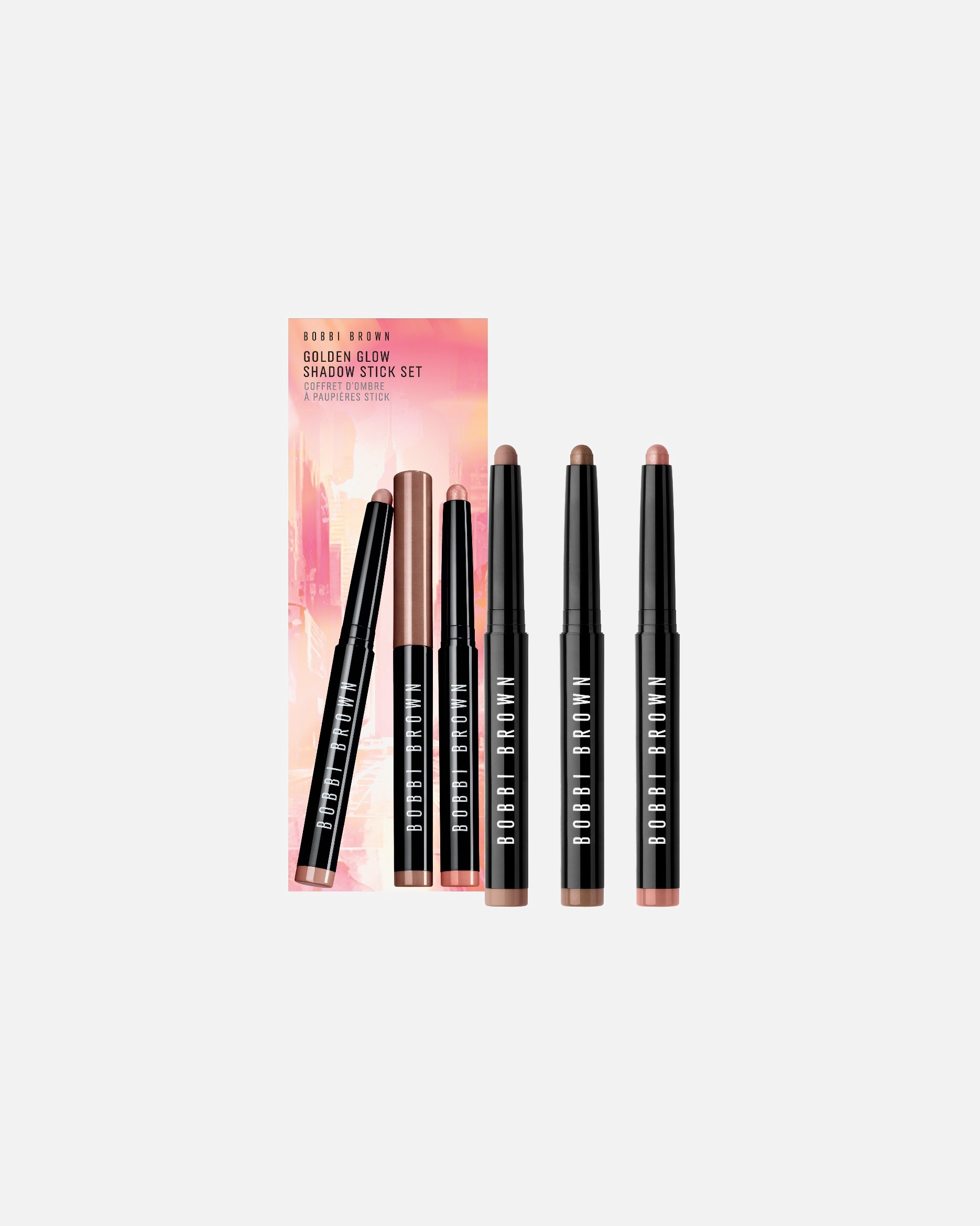 Zestaw do makijażu oczu dla Unisex Bobbi Brown Golden Glow Shadow Stick Set 1 szt.