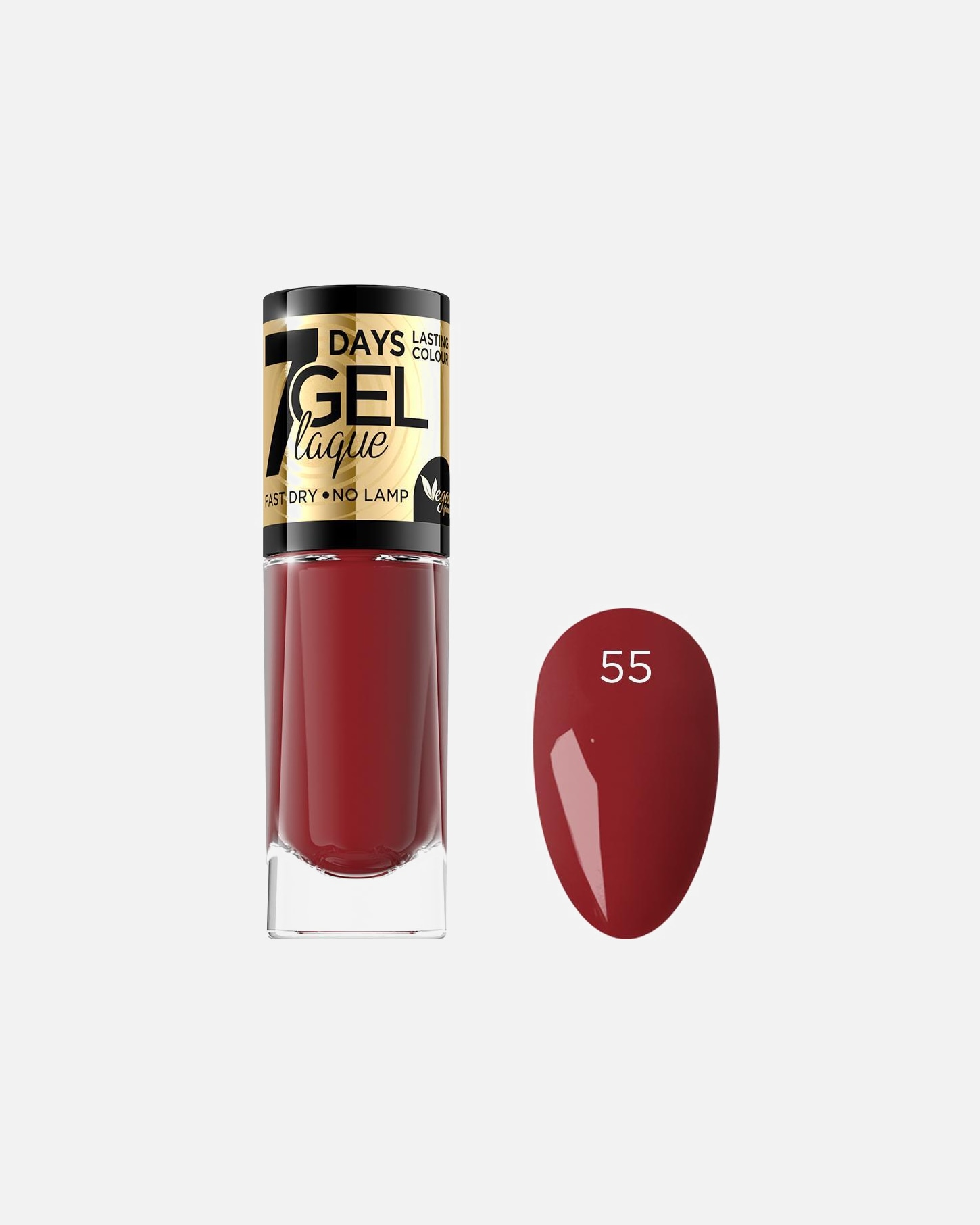 Lakier do paznokci dla Unisex Eveline Cosmetics Gel Laque Żelowy lakier do paznokci 55
