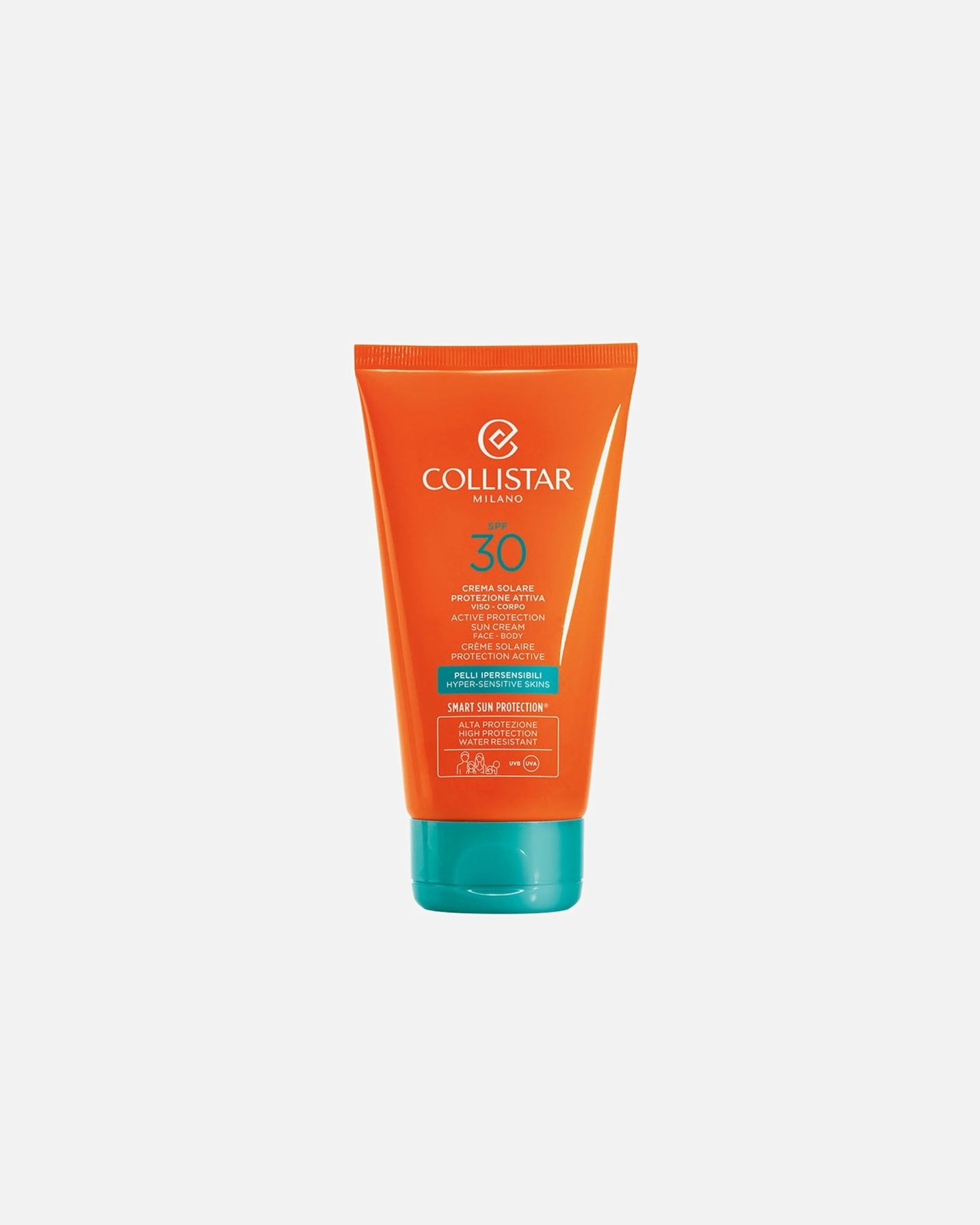 Krem do opalania dla Unisex Collistar Sun Care Active Protection Sun Cream Face - Body SPF 30 150 ml