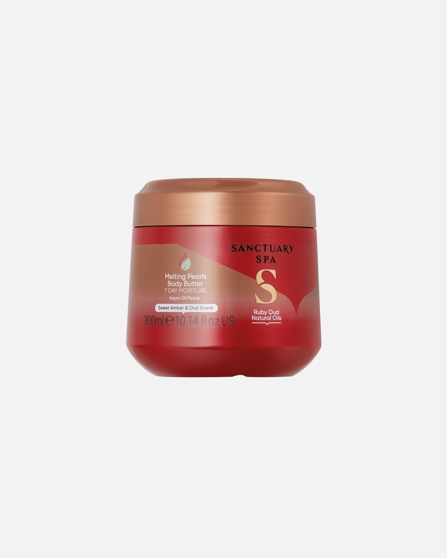 Masło do ciała dla Unisex Sanctuary Spa Ruby Oud Natural Oils Melting Pearl Body Butter 300 ml